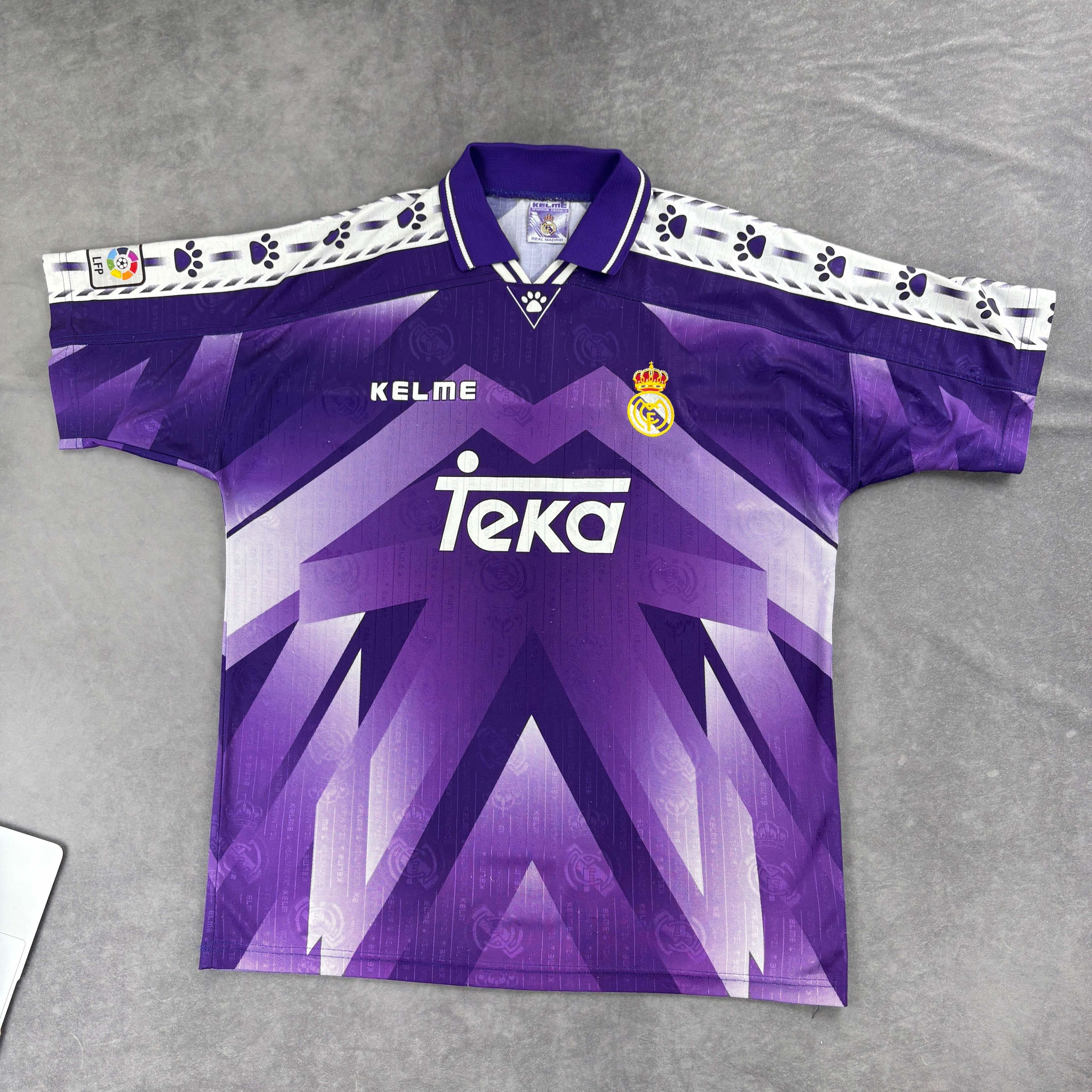 Other Real Madrid 1996-97 Kelme away football jersey shirt size L Size US L / EU 52-54 / 3 - 1 Thumbnail