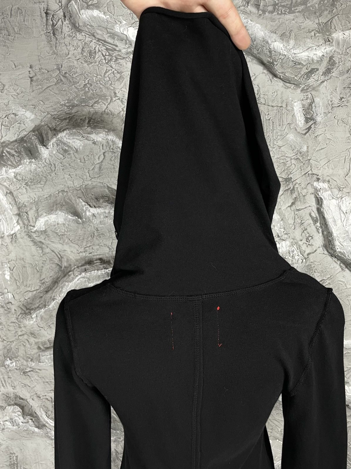 Designer × Japanese Brand Asymmetrical Cut Avant Garde Midi Dress Y2K Rick Owens Style Size S / US 4 / IT 40 - 9 Thumbnail