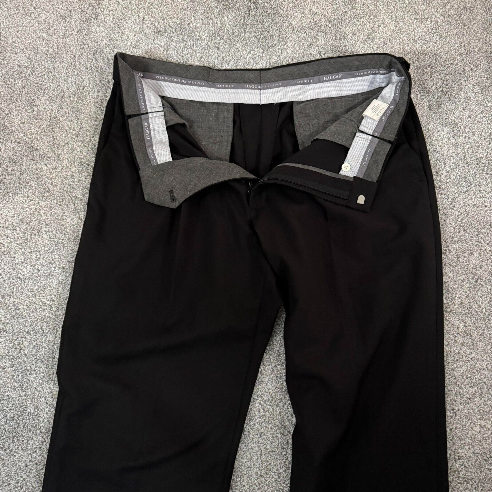Haggar Haggar Pants Mens 34x30 Classic Fit Office Pleated Business Size US 34 / EU 50 - 3 Thumbnail