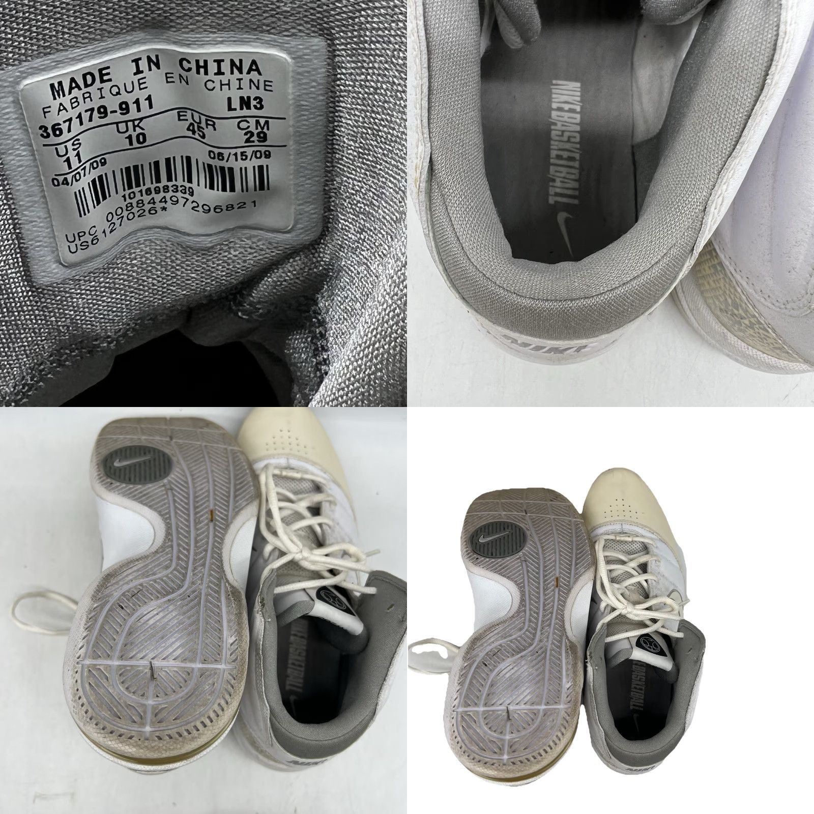 Nike NIKE Dream Basketball High Top Sneakers Men Size 11 US White Athletic Shoes Size US L / EU 52-54 / 3 - 8 Thumbnail