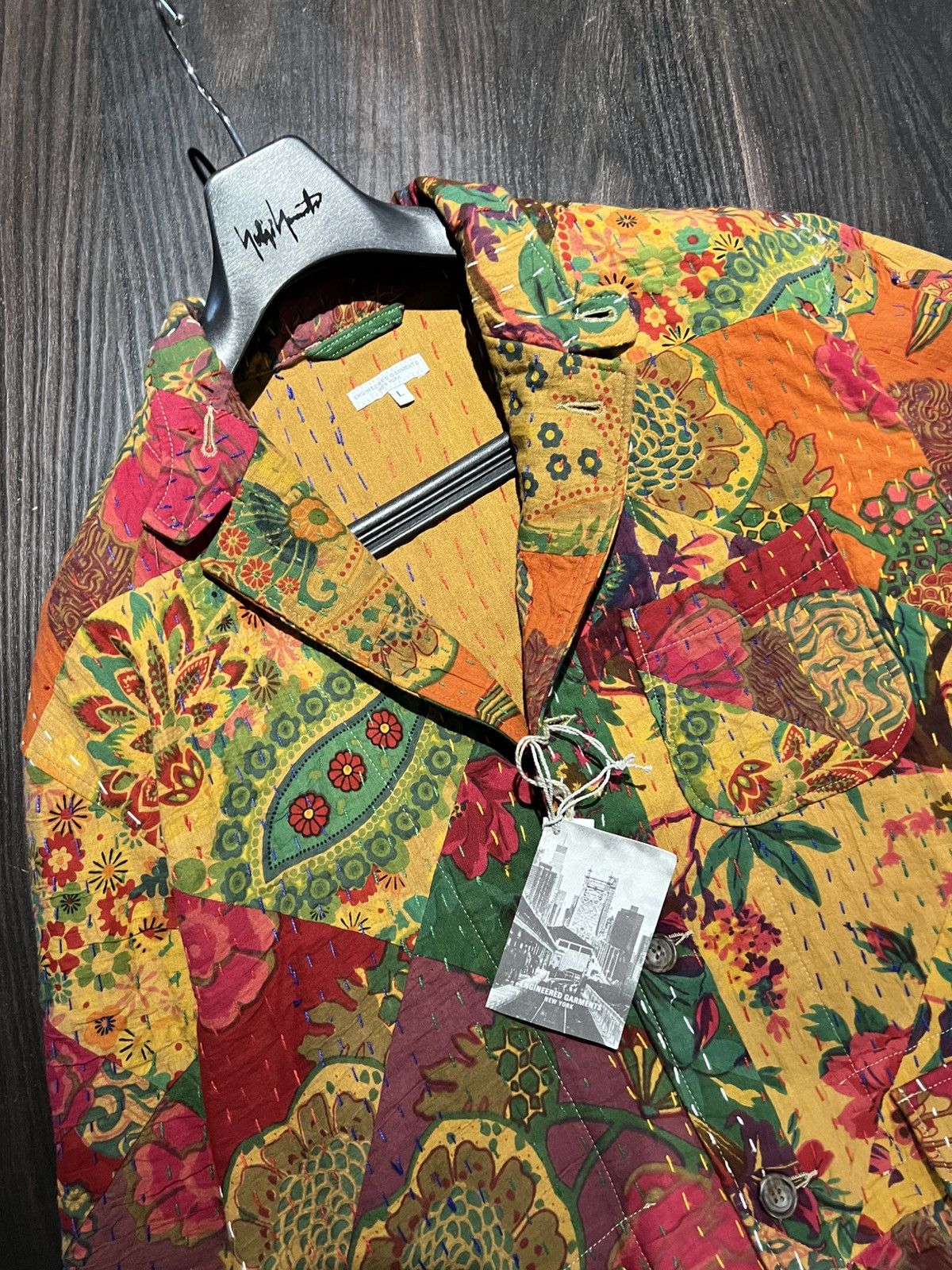Engineered Garments Engineered Garments Sashiko Floral Patchwork Loiter Jacke Size US L / EU 52-54 / 3 - 3 Thumbnail