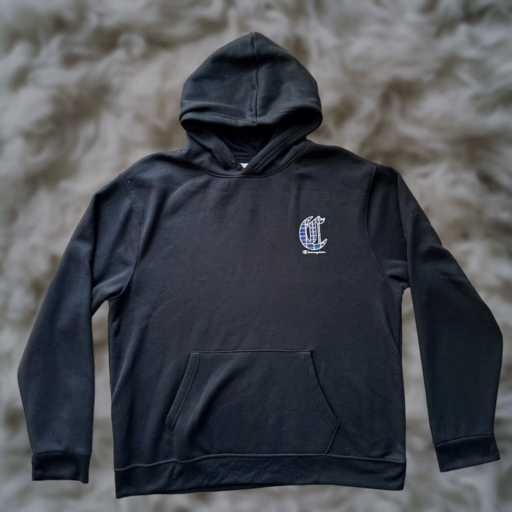 Champion Champion Hoodie Pullover Sweatshirt Mens 2XL Black Logo Fleece Size US XXL / EU 58 / 5 - 1 Thumbnail
