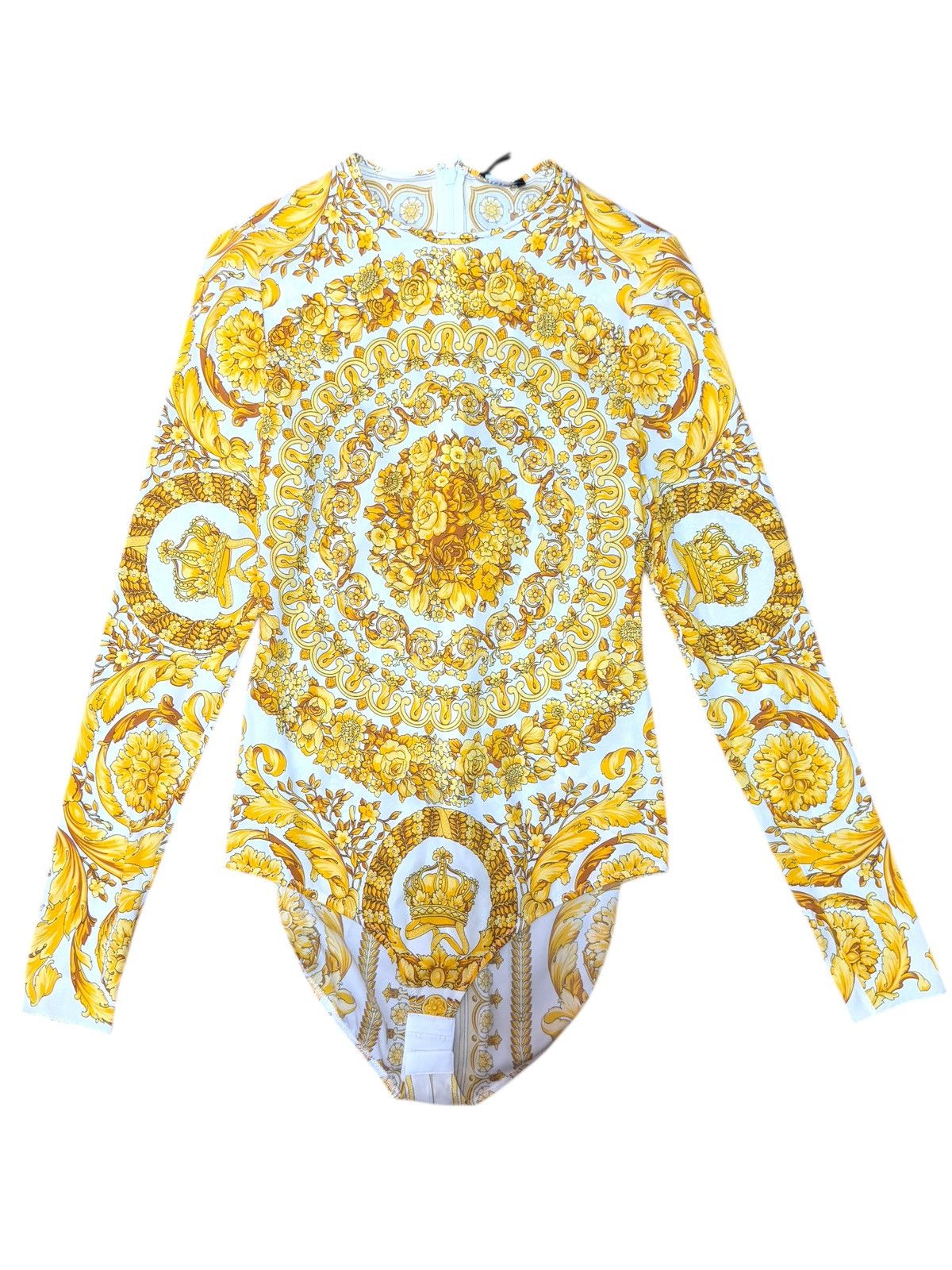 Fendi × Versace VERSACE x FENDI Fendace Gold Baroque Body Suit