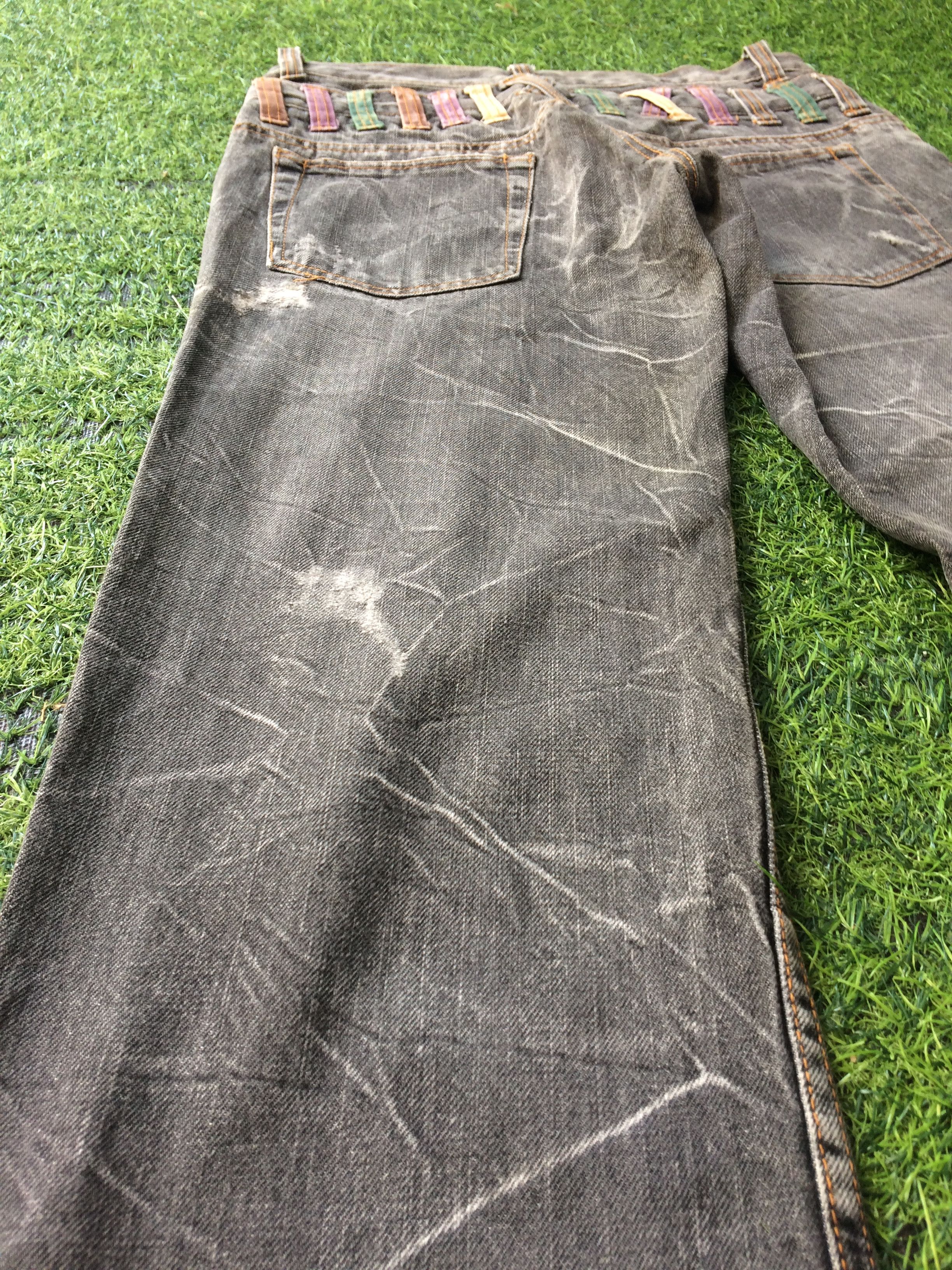 Japanese Brand Distressed Japanese Double Waist Denim #D-670 Size US 29 - 10 Thumbnail