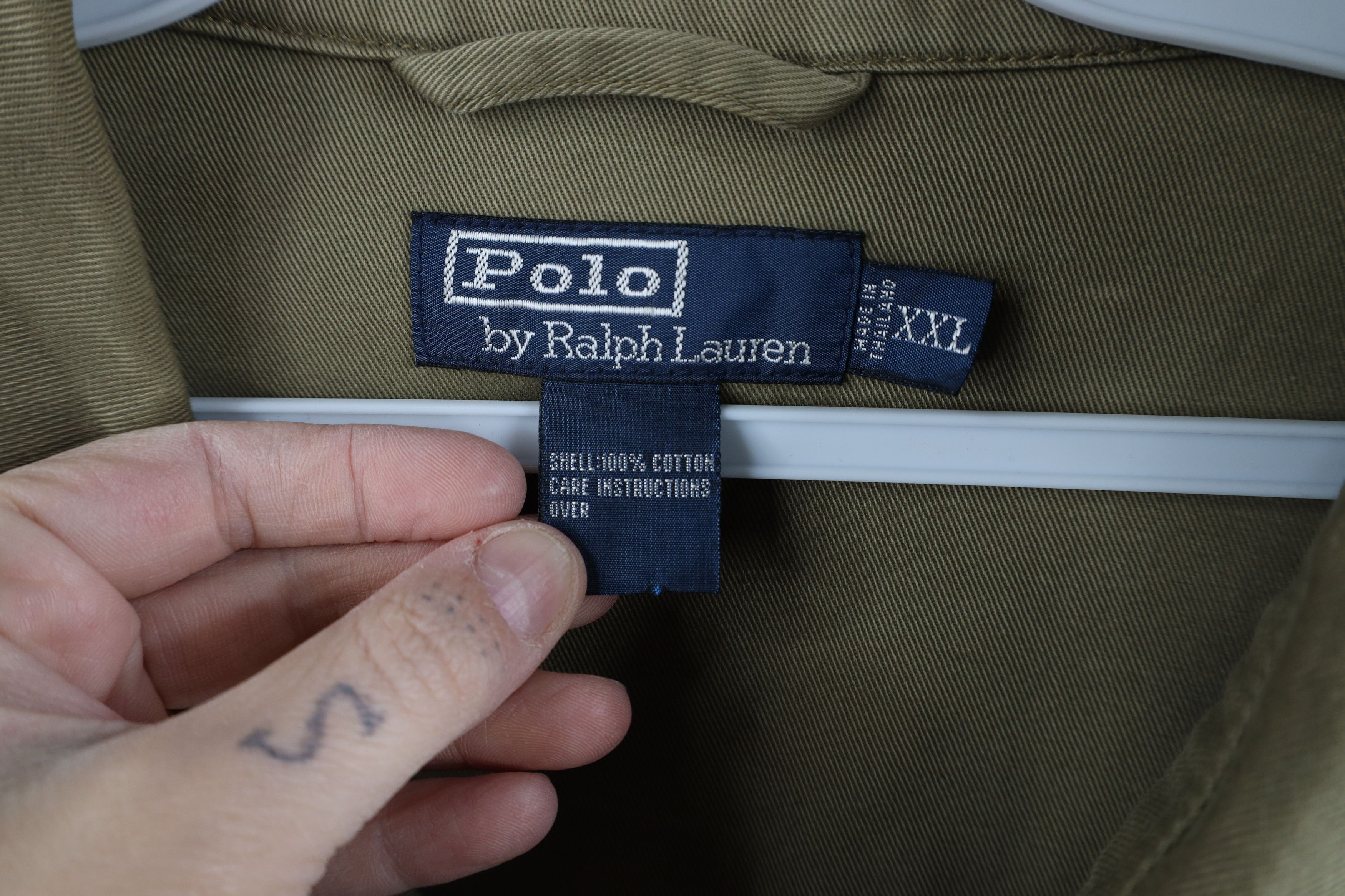 Ralph Lauren × Vintage Vintage 90s Ralph Lauren Full Zip Bomber Jacket Breen Cotton Size US XXL / EU 58 / 5 - 7 Thumbnail