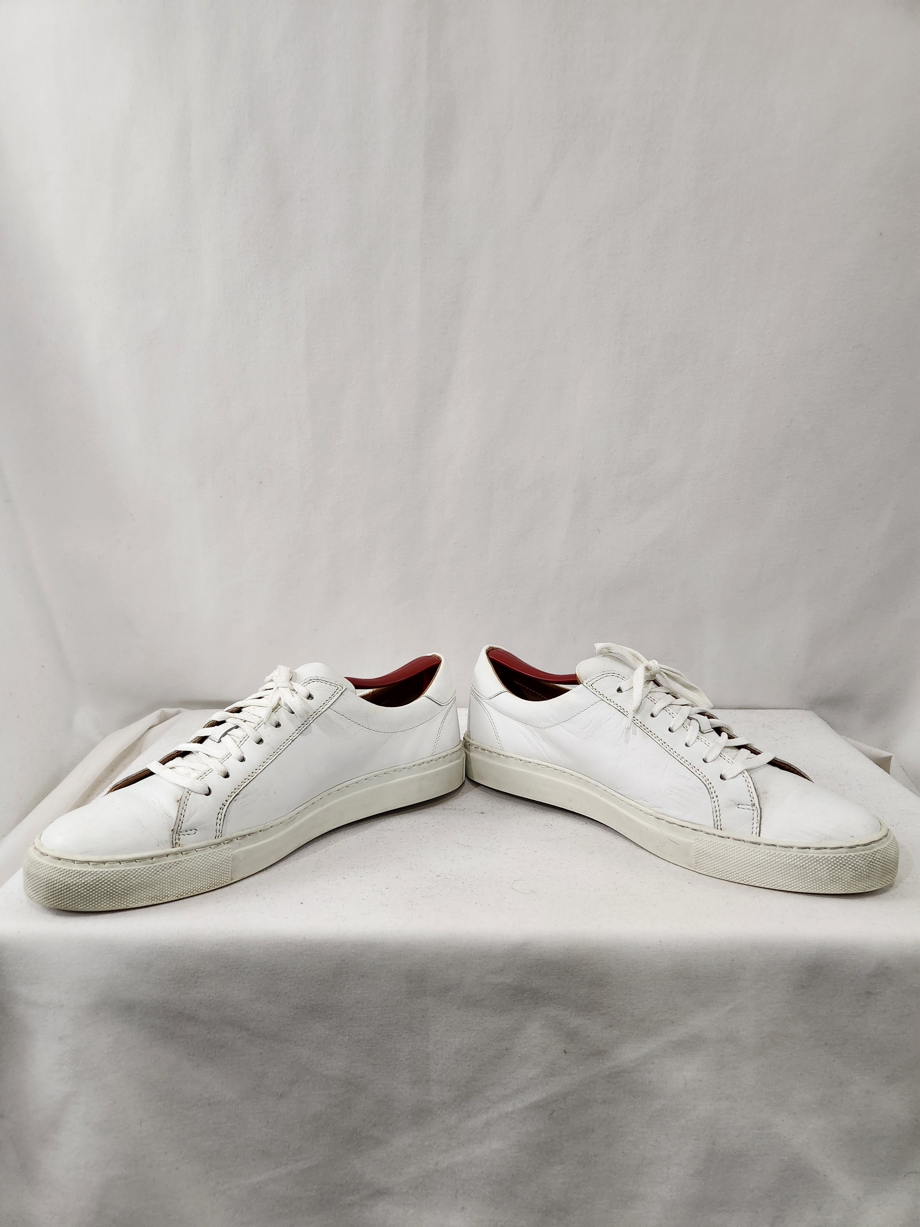 gravitypope White Leather Low Top Tennis Sneaker Made in Italy sz 41 EU Size US 8 / EU 41 - 5 Thumbnail