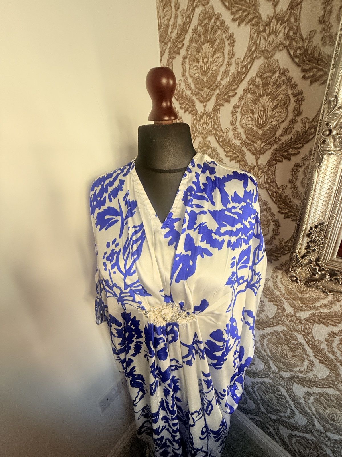 Other Beatuful designer silk kaftan Size XL / US 12-14 / IT 48-50 - 7 Thumbnail