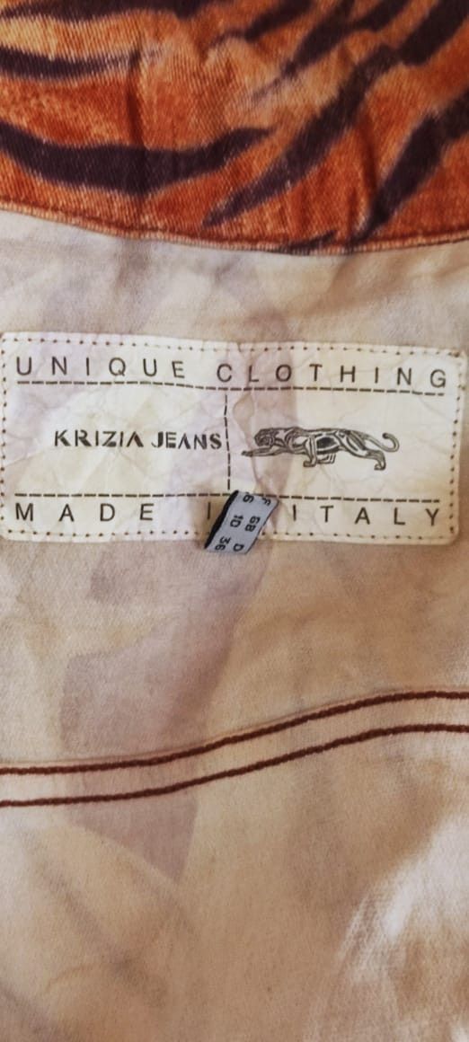 Vintage KRIZIA VINTAGE LEOPARD JEANS JACKET ITALY SIZE M Size M / US 6-8 / IT 42-44 - 5 Thumbnail