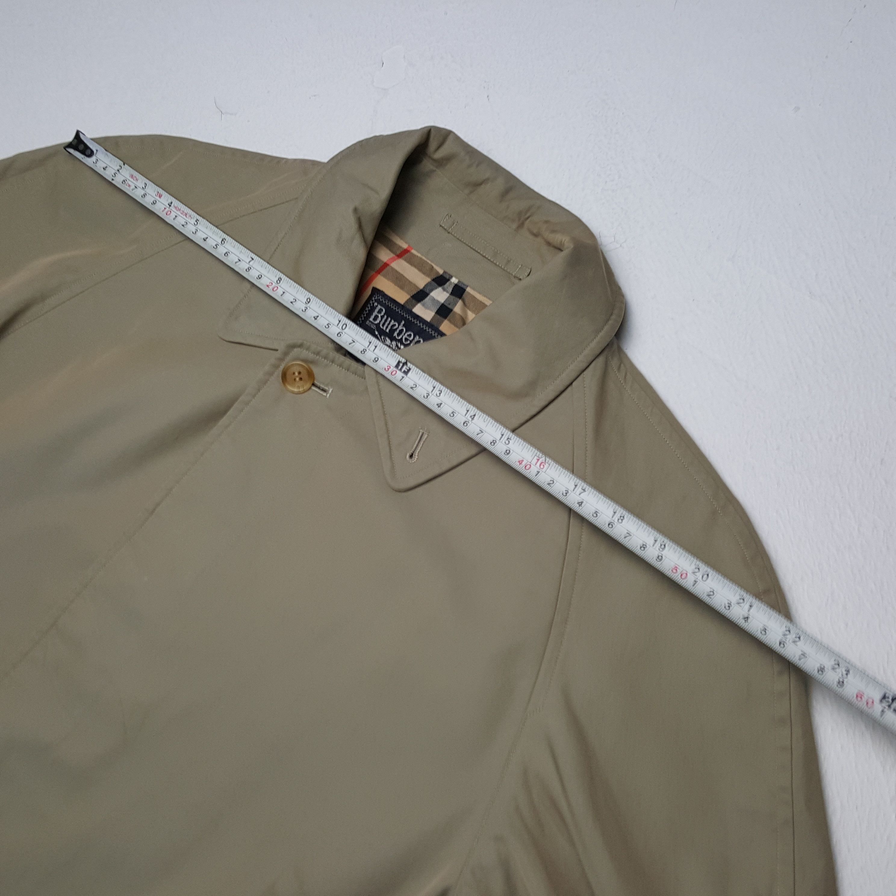 Burberry × Vintage Vintage BURBERRYS Nova Check Design Trench Coat Jacket Size US L / EU 52-54 / 3 - 4 Thumbnail