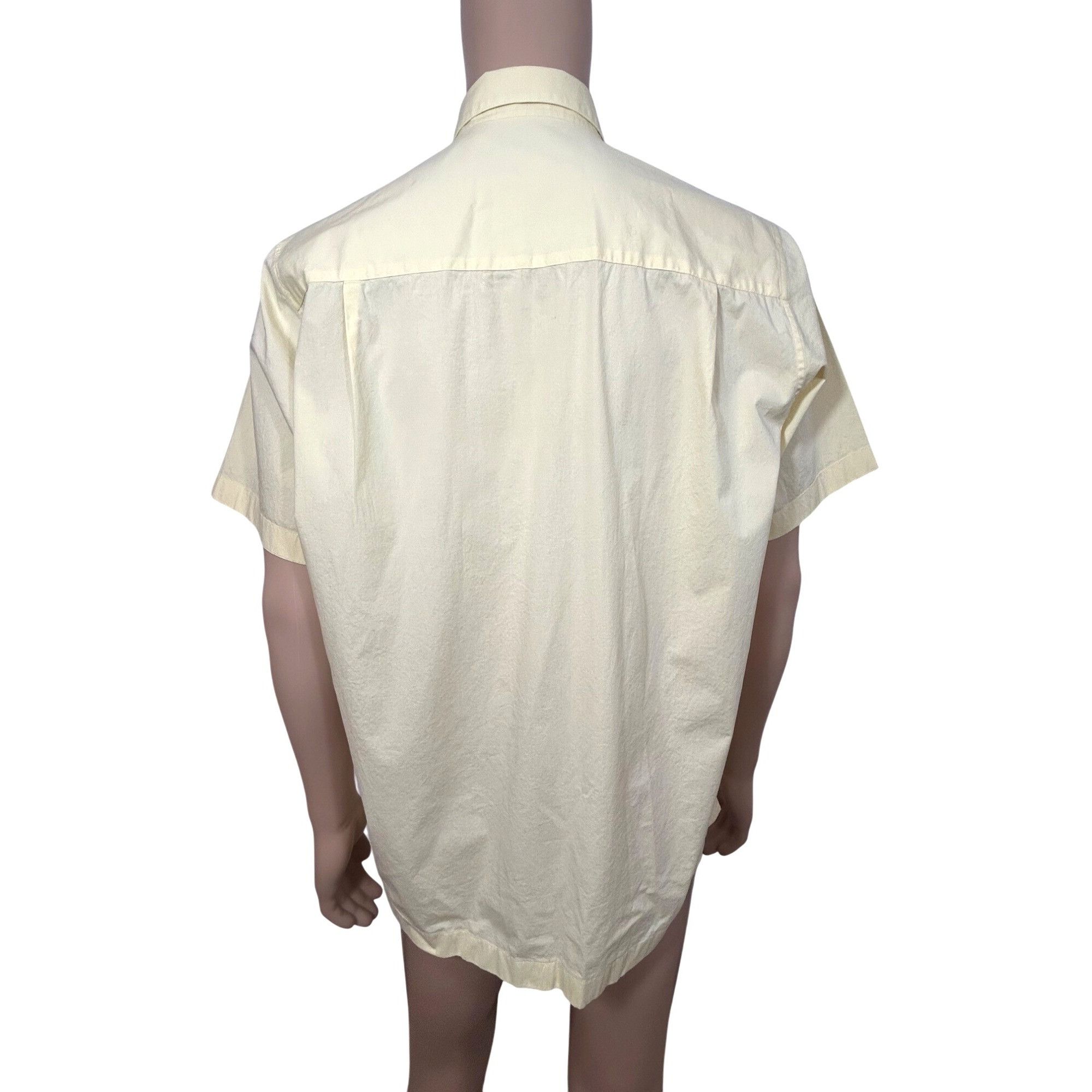 Structure Structure Men’s Shirt Vintage 90’s Yellow Short Sleeve L But Size US L / EU 52-54 / 3 - 3 Thumbnail