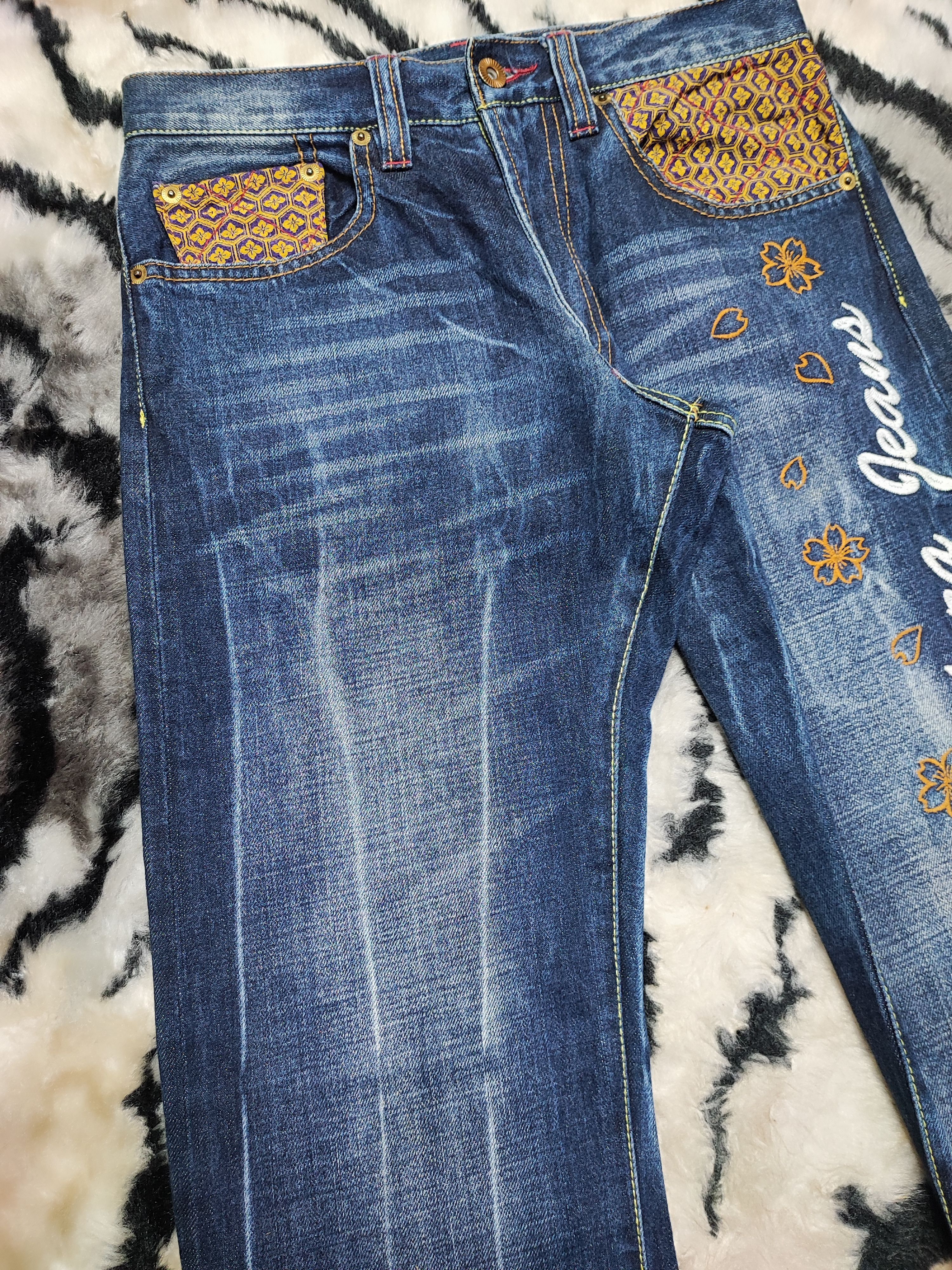 If Six Was Nine × Japanese Brand KURA DENIM JEANS EMBROIDERY DESIGN Size US 28 / EU 44 - 8 Thumbnail