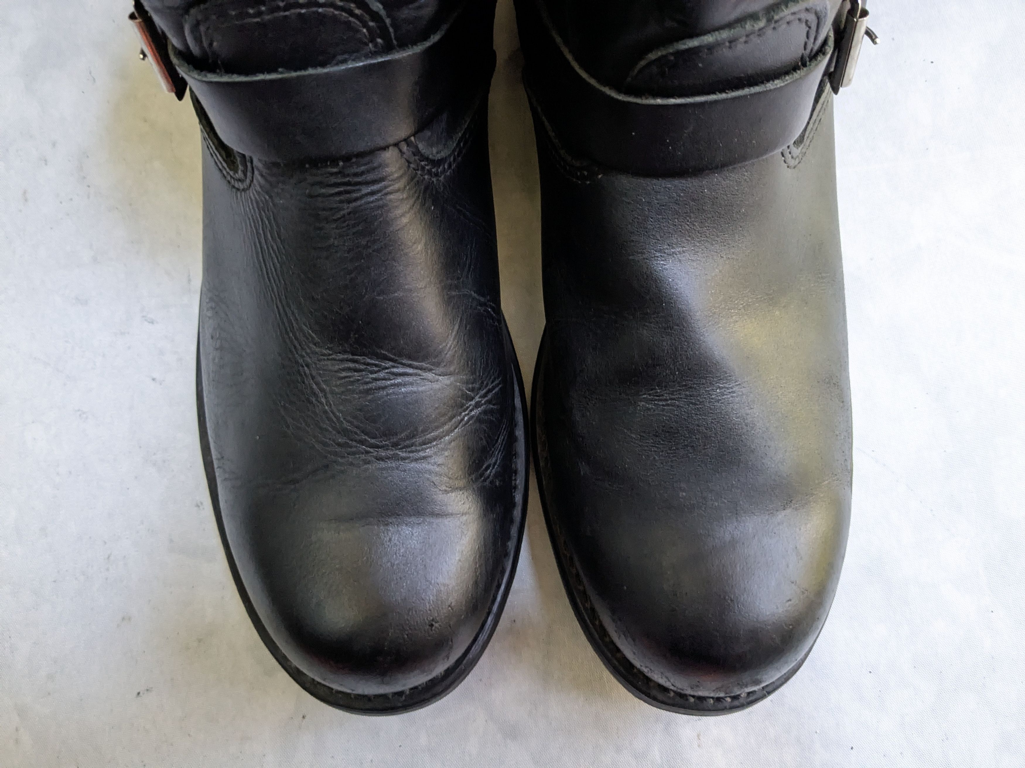 Frye Frye Engineer Black Leather 11 M Leather Buckle Size US 11 / EU 44 - 2 Thumbnail