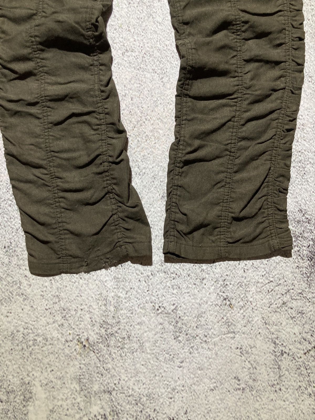 Japanese Brand 2000s Japanese Brand Ruched Pants Punk Lgb Style Green Army Size US 26 / EU 42 - 8 Thumbnail