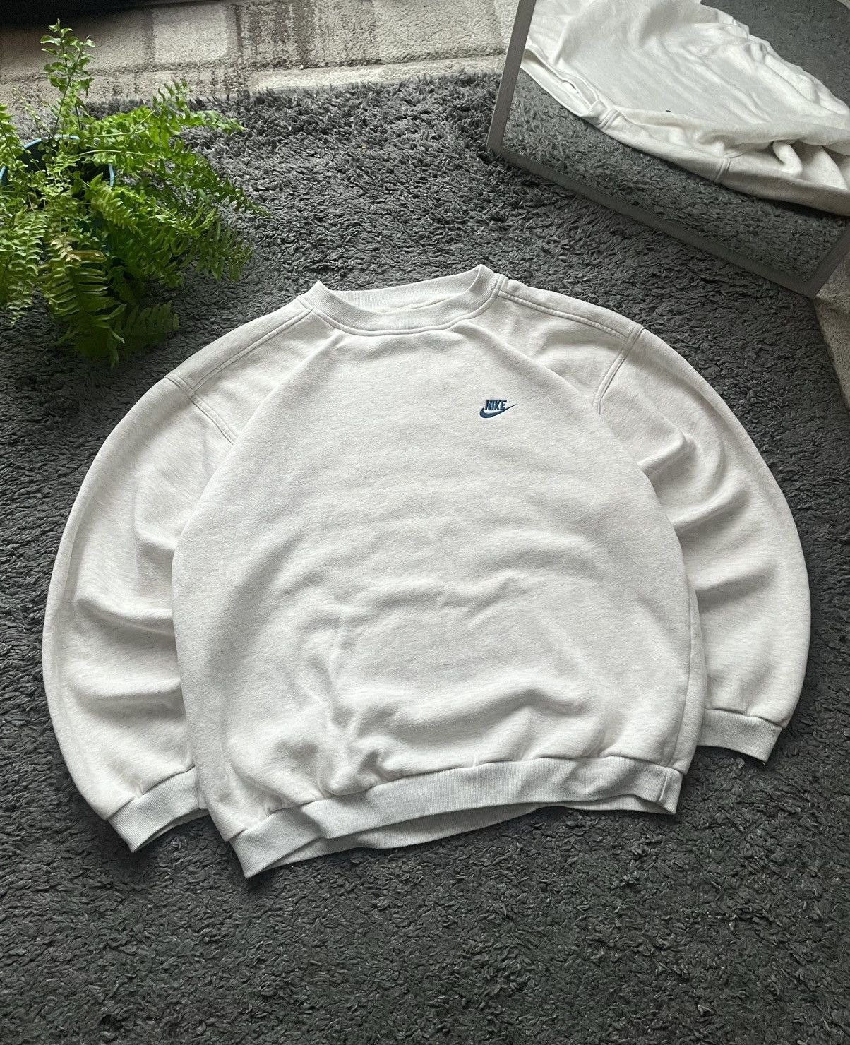 Nike × Vintage 90s Nike Vintage Sweatshirt Streetwear Logo Rare Oversize Size US L / EU 52-54 / 3 - 2 Thumbnail