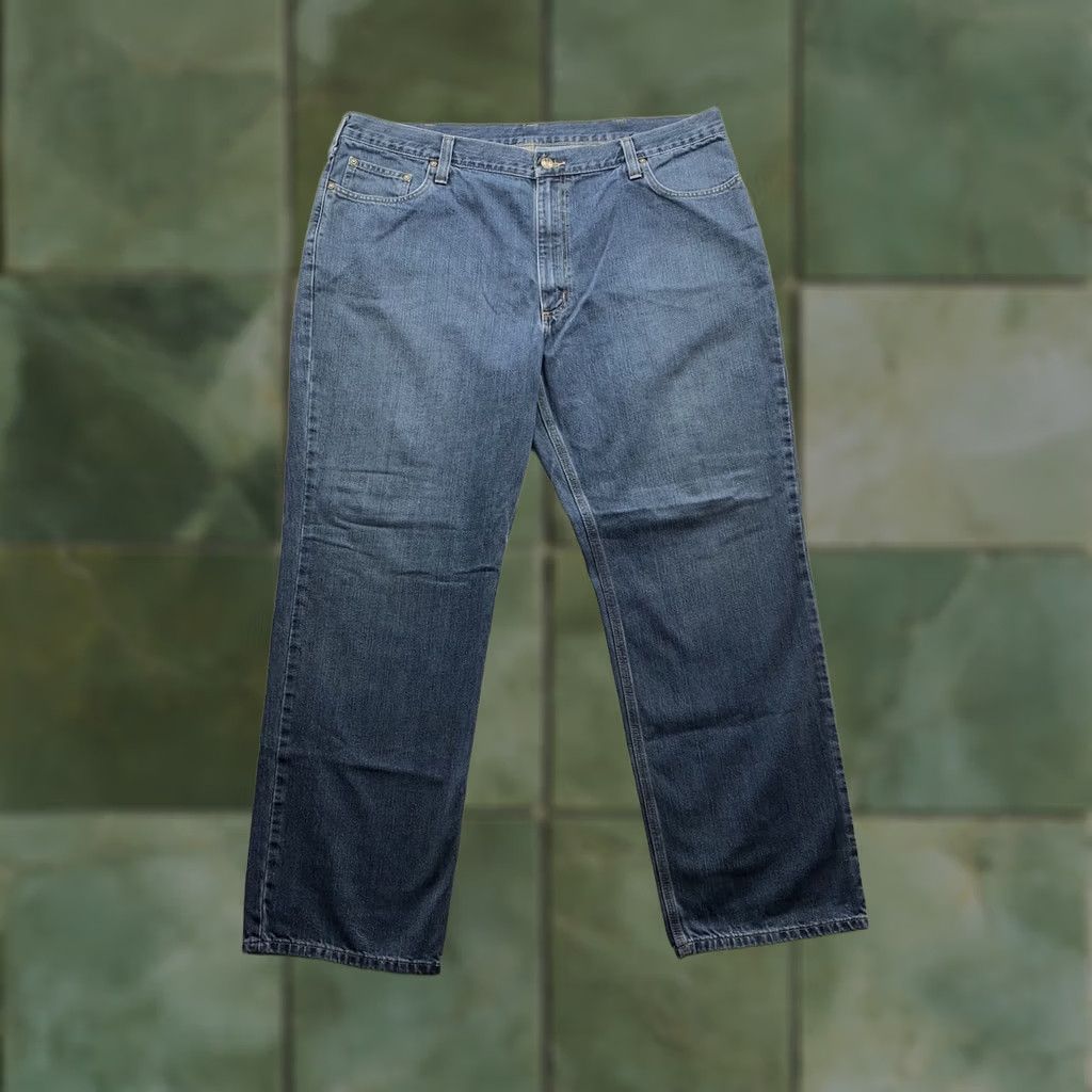 Carhartt Carhartt Mens Jeans Relaxed Fit Blue Denim 43x32 (Tag 42x32) 101483-968 Size US 43 - 1 Thumbnail