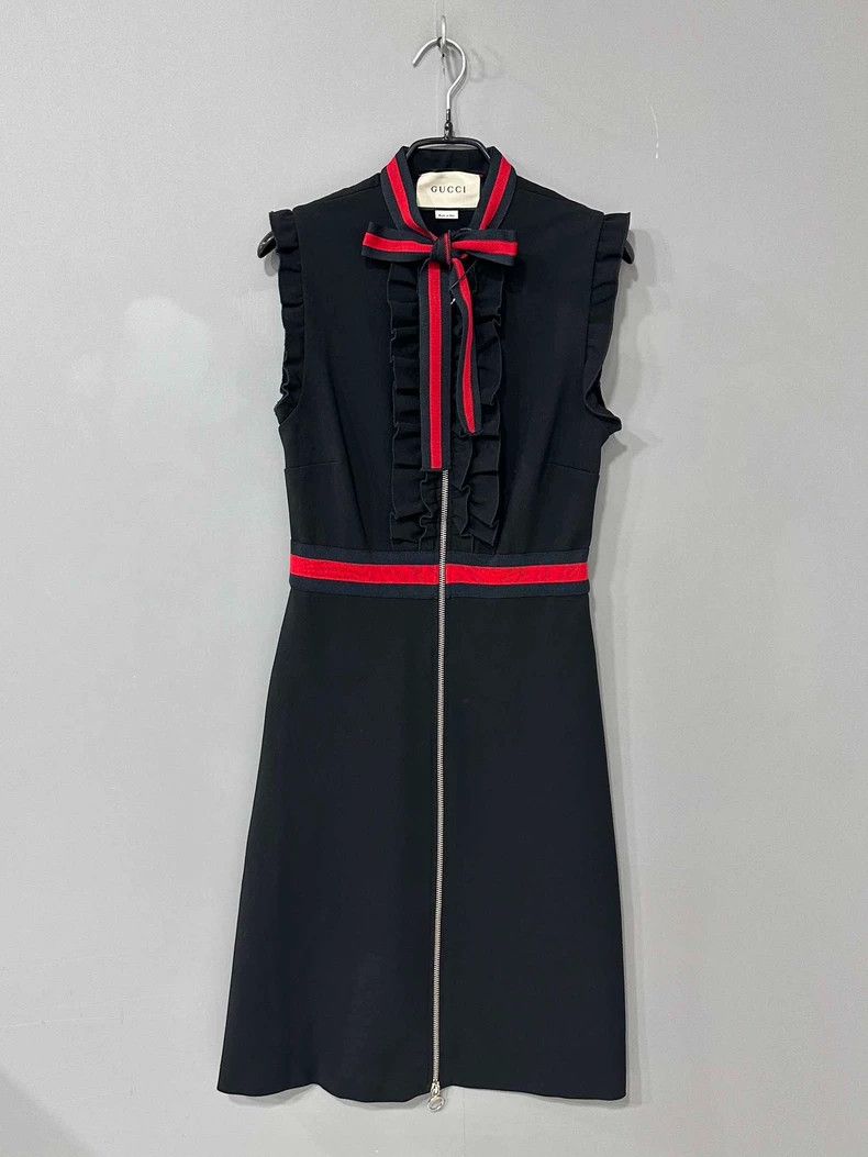 Gucci Gucci Flower bow collar dress 2506-Nextarrow Size M / US 6-8 / IT 42-44 - 1 Thumbnail
