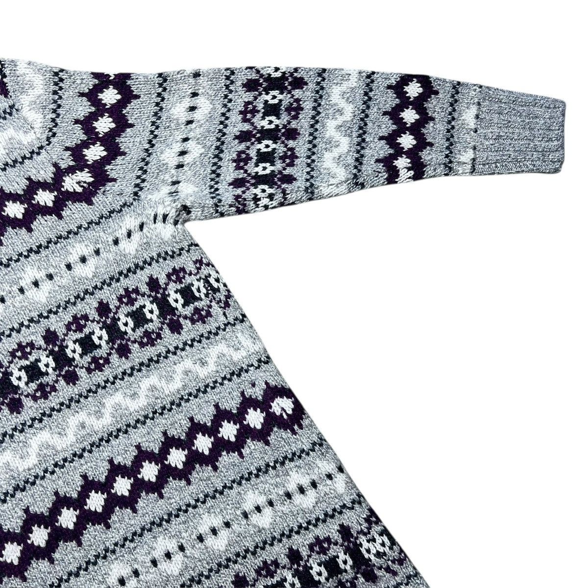 L.L. Bean NWT LL Bean 100% Lambs Wool Fair Isle Long Sweater Cardigan Size L / US 10 / IT 46 - 12 Thumbnail