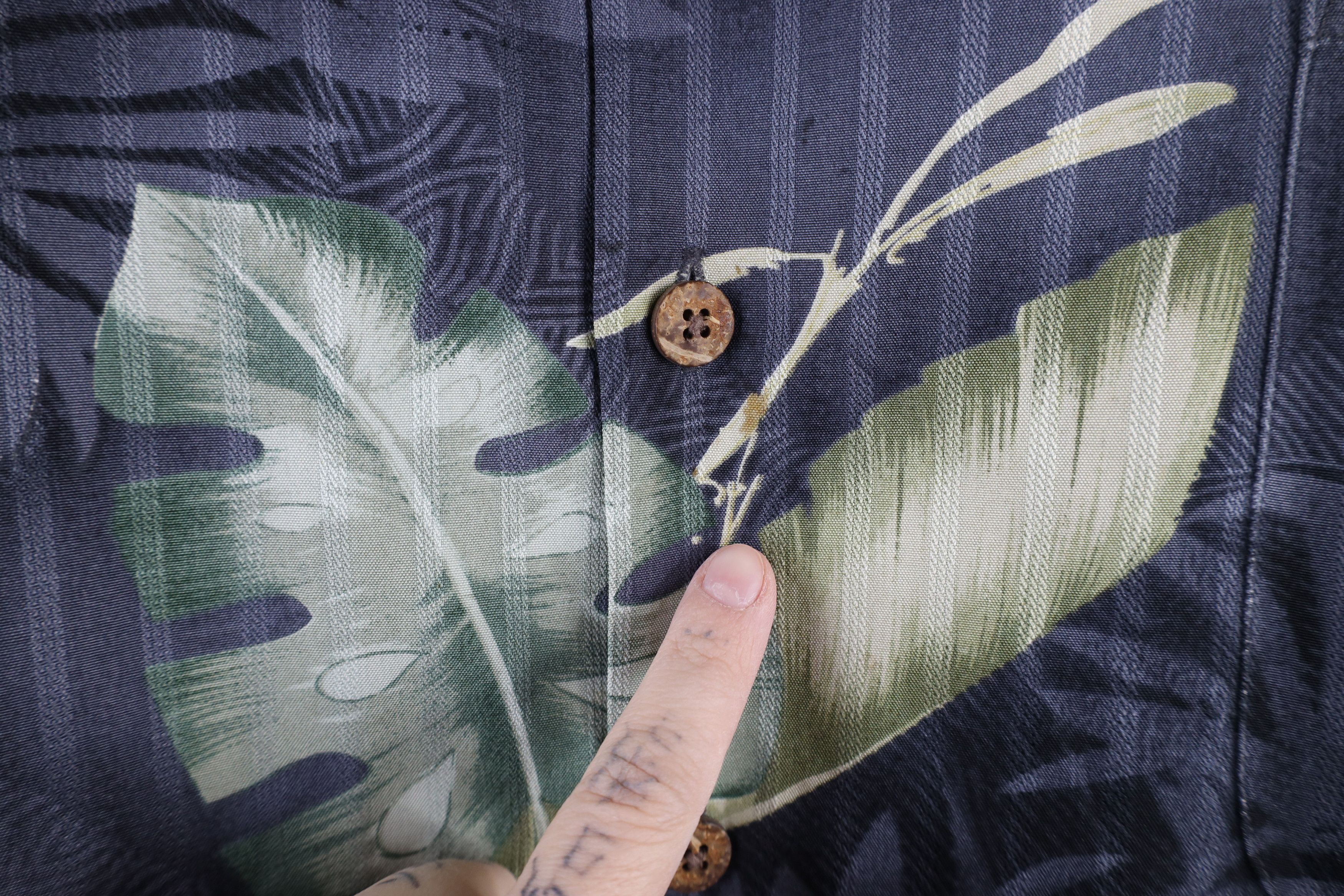 Tommy Bahama × Vintage Vintage 90s Tommy Bahama Stripe Palm Tree Button Shirt Size US XXL / EU 58 / 5 - 4 Thumbnail