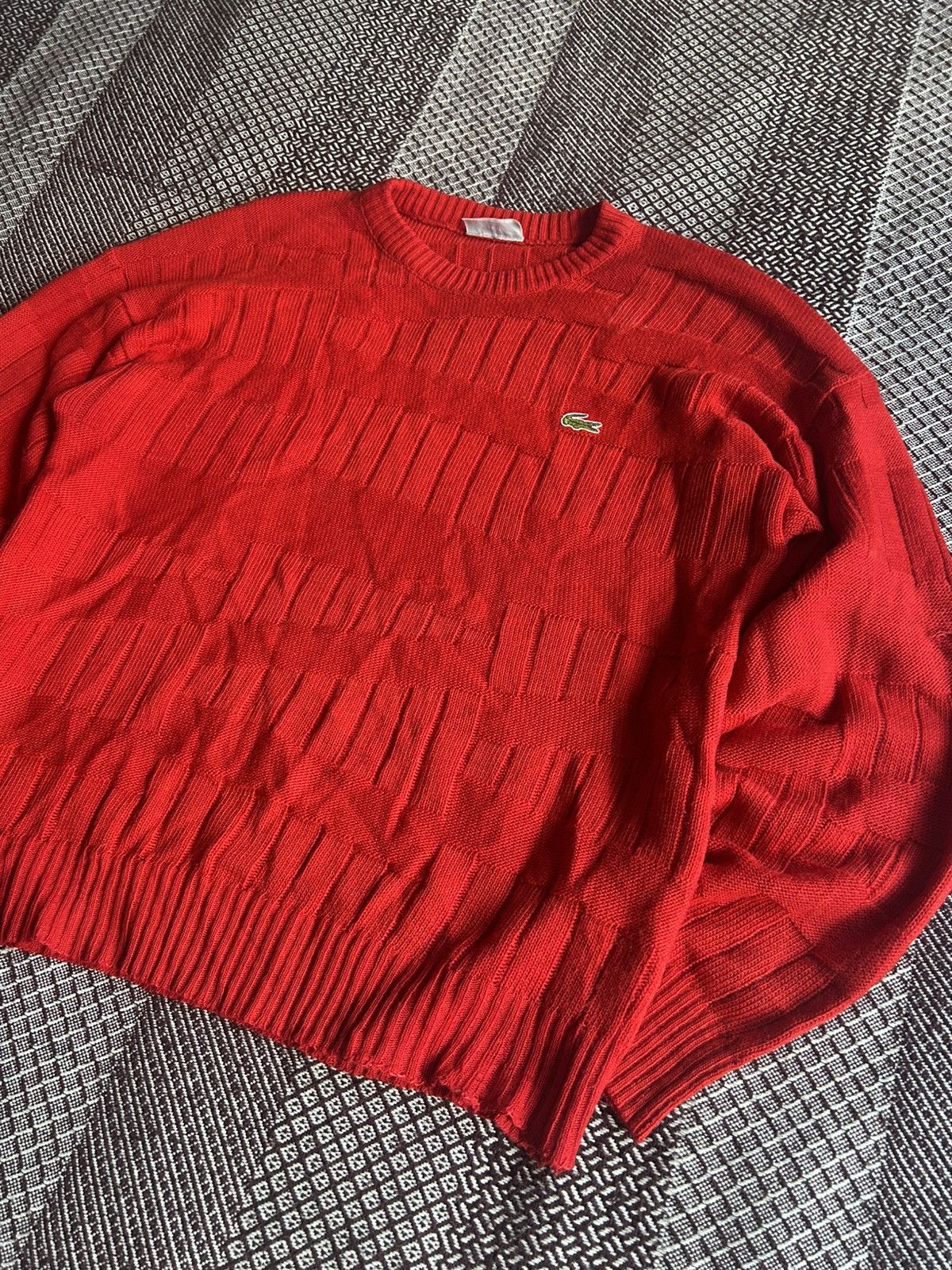 Lacoste Vintage Lacoste Chemise Sweater Unisex Red Size 5 Streetwear Size US L / EU 52-54 / 3 - 6 Thumbnail