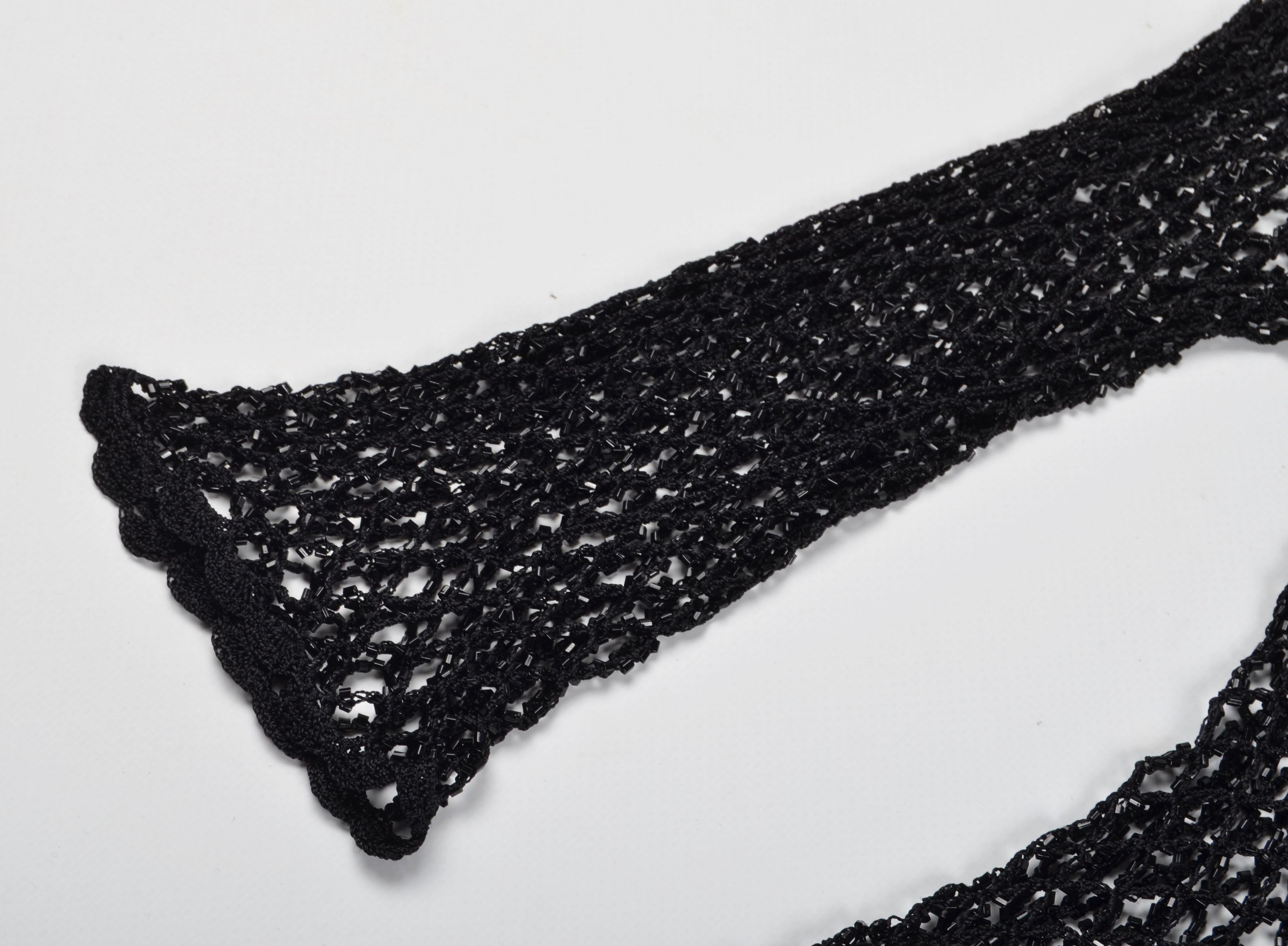 Other Y2K Fishnet Crochet Knit Beaded Grunge Whimsigoth Top Blouse Size ONE SIZE - 8 Thumbnail