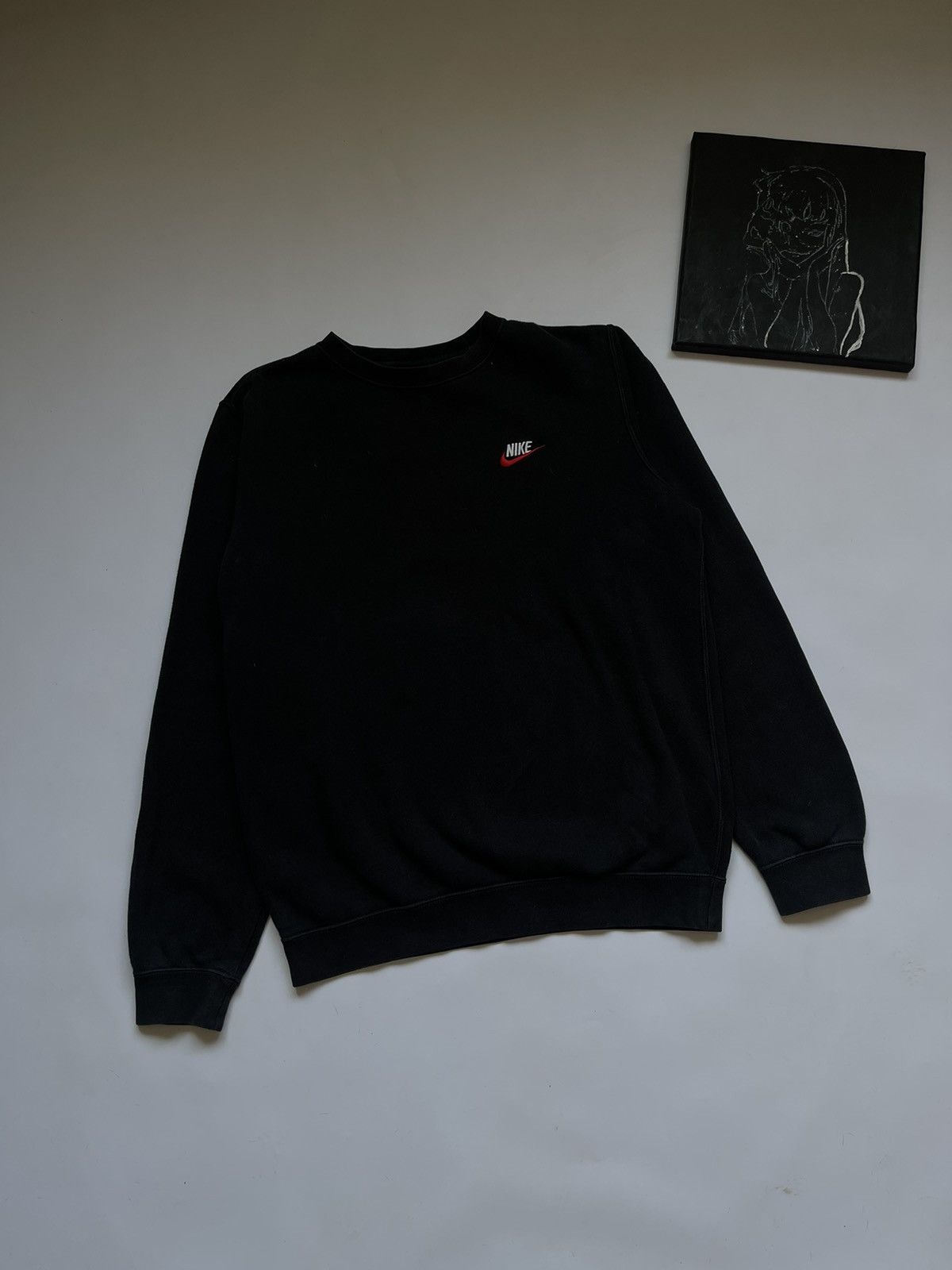 Nike × Vintage Vintage Nike Sweatshirt Y2k Style Swoosh Size US M / EU 48-50 / 2 - 1 Thumbnail