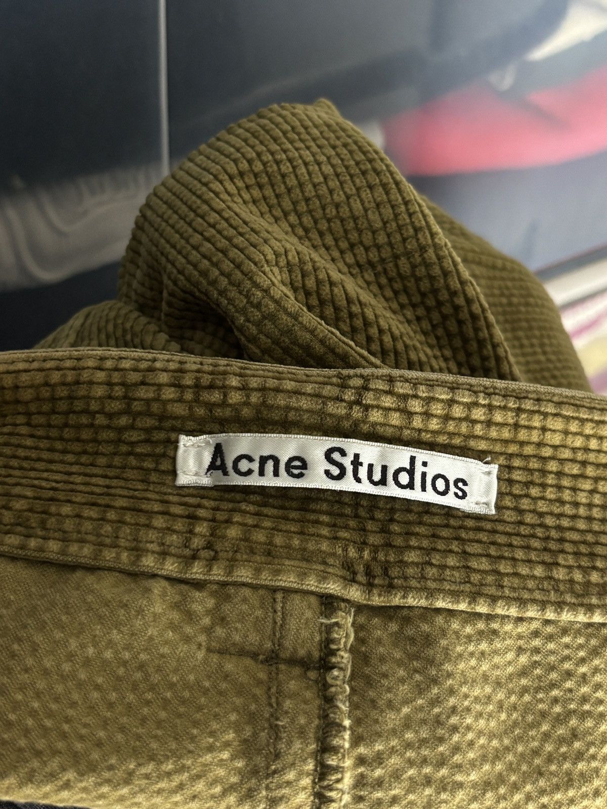 Acne Studios Acne Studios Olive Green Corduroy Chino Pants Size US 30 / EU 46 - 10 Thumbnail