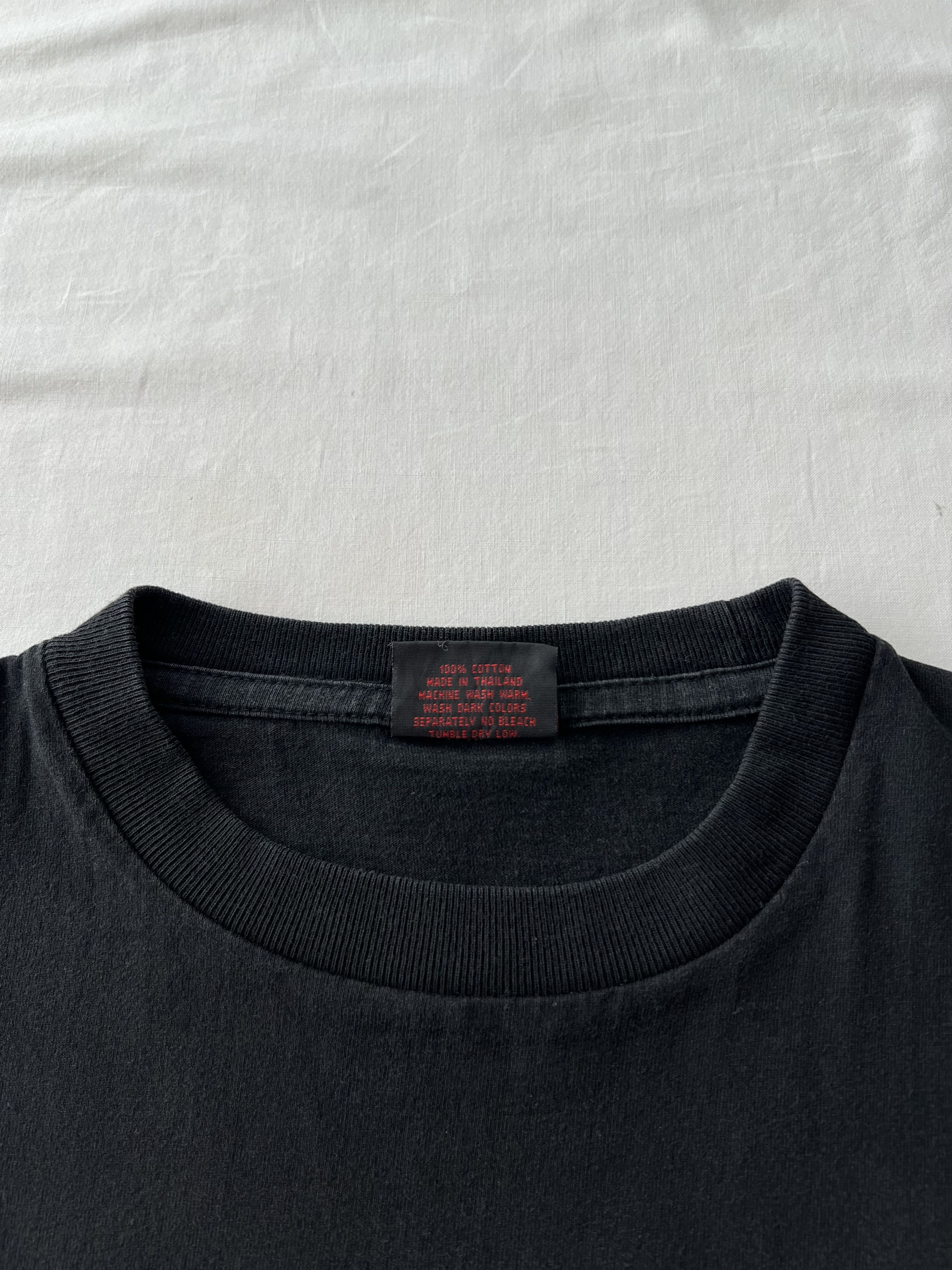 Vintage Vintage 90s Bruce Lee Dragon Movie Actor Black T-shirt Size US M / EU 48-50 / 2 - 14 Thumbnail