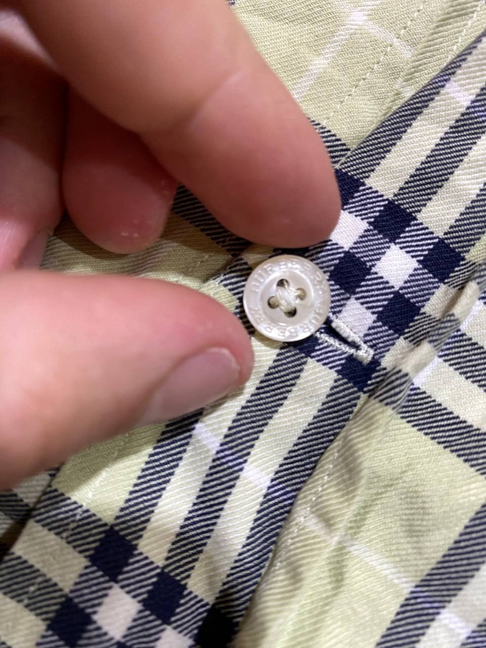 Burberry Burberry London Mens Dress Shirt Plaid Cotton Button Size US XXL / EU 58 / 5 - 6 Thumbnail
