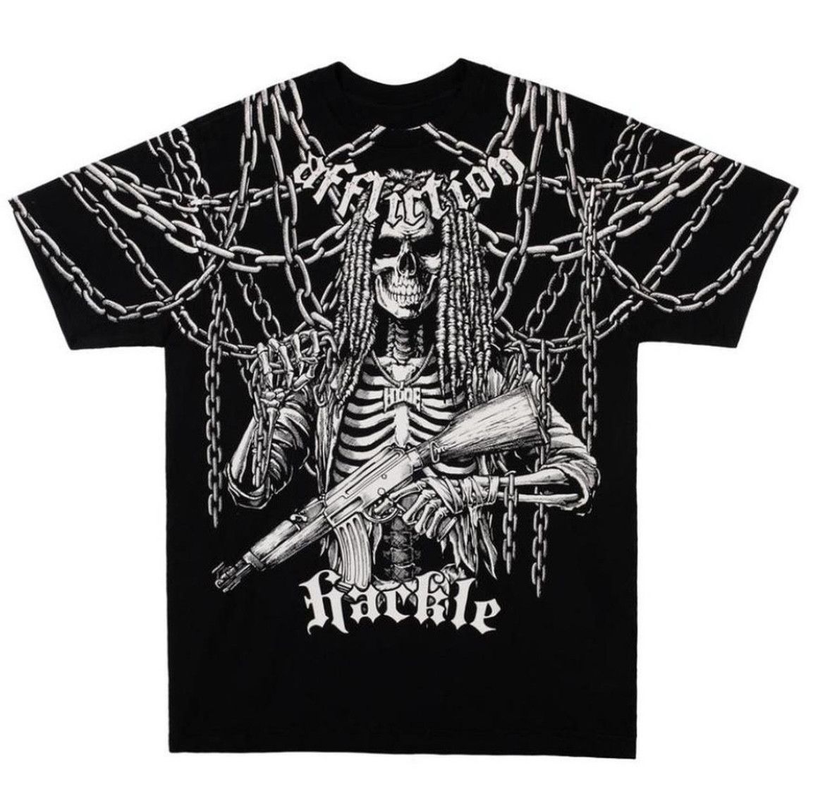 Affliction / Haunted Mound - OG AK47 HDOE Hackle t shirt