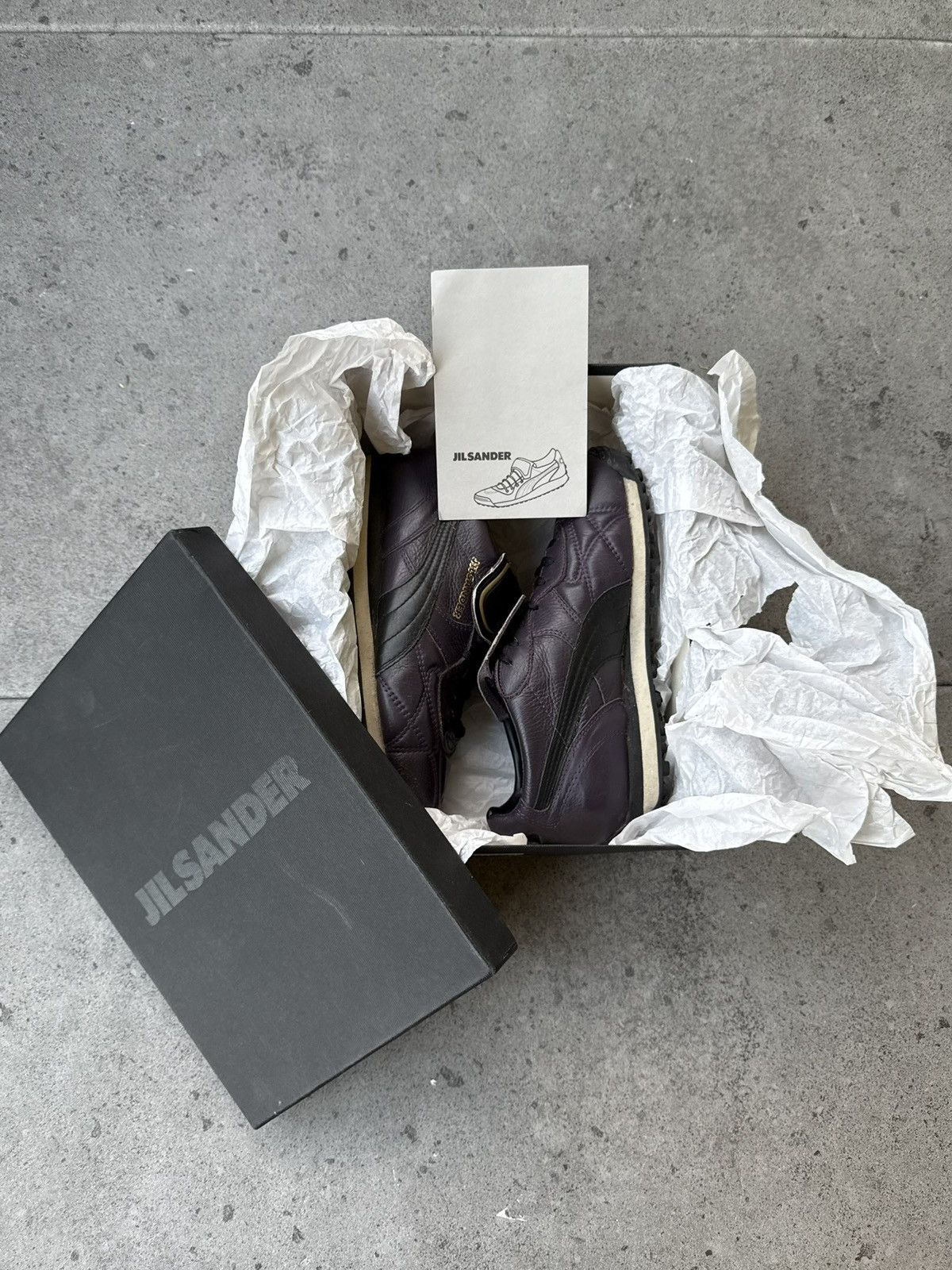 Jil Sander × Puma Vintage 00s Speedcat Puma x Jil Sander King Sneakers Leather Size US 6 / IT 36 - 2 Thumbnail