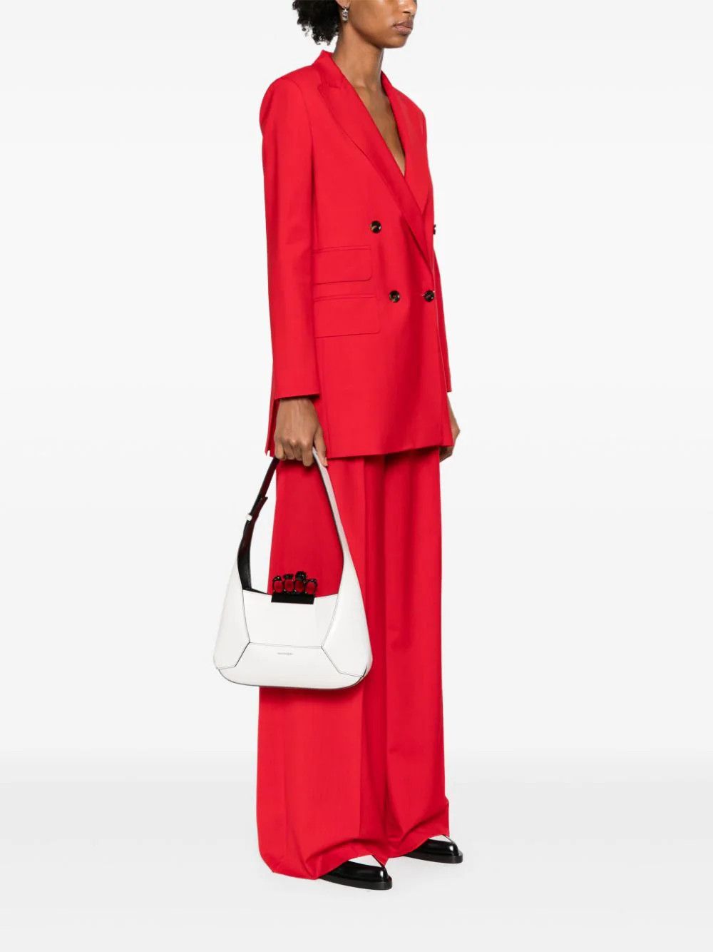 Alexander McQueen o1s22i1n1024 Size: OS / Jewelled Hobo Bag in White Size ONE SIZE - 2 Thumbnail