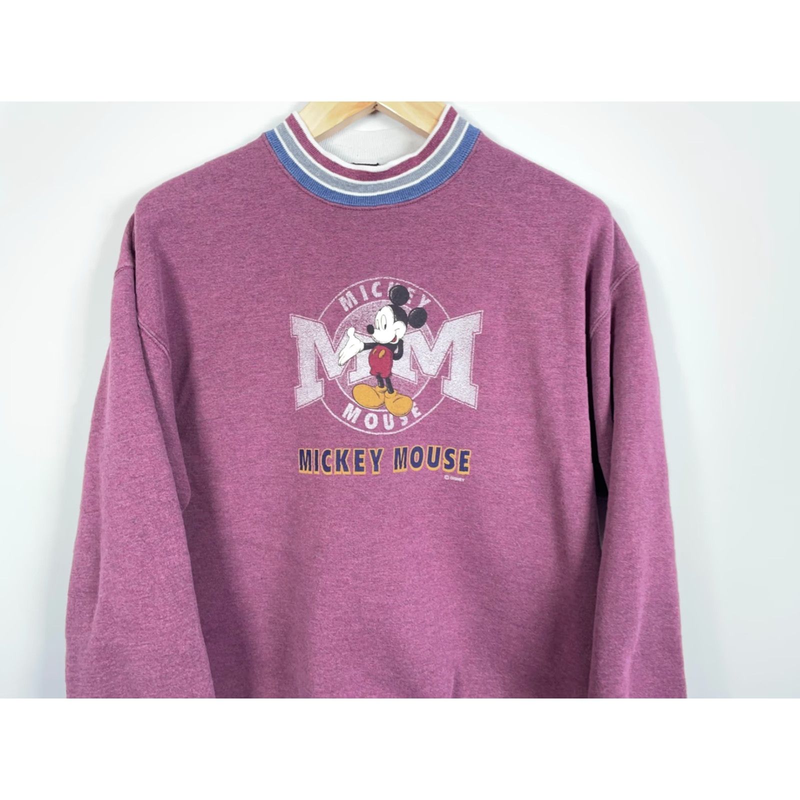 Mickey Unlimited VINTAGE Mickey Unlimited Sweatshirt Mens Adult Large Red 90s Mickey Mouse USA Made Graphic Print Fleece Heavyweight Crew Neck Pullover Size US L / EU 52-54 / 3 - 4 Thumbnail