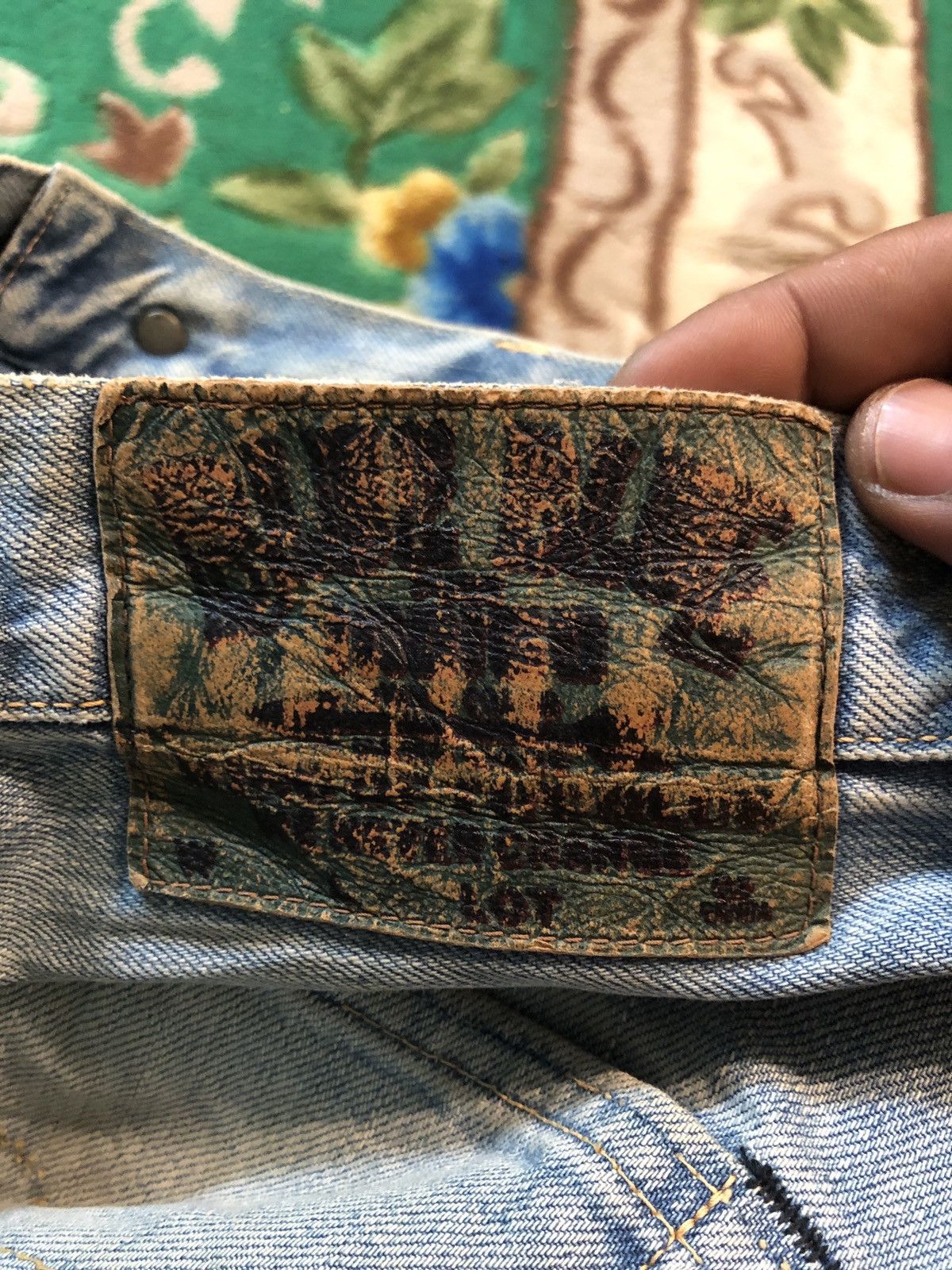 Blue Blue Japan × Japanese Brand Blue Blue Japan Iron HR Market Destress Denim Sun Faded Size US 33 - 10 Thumbnail