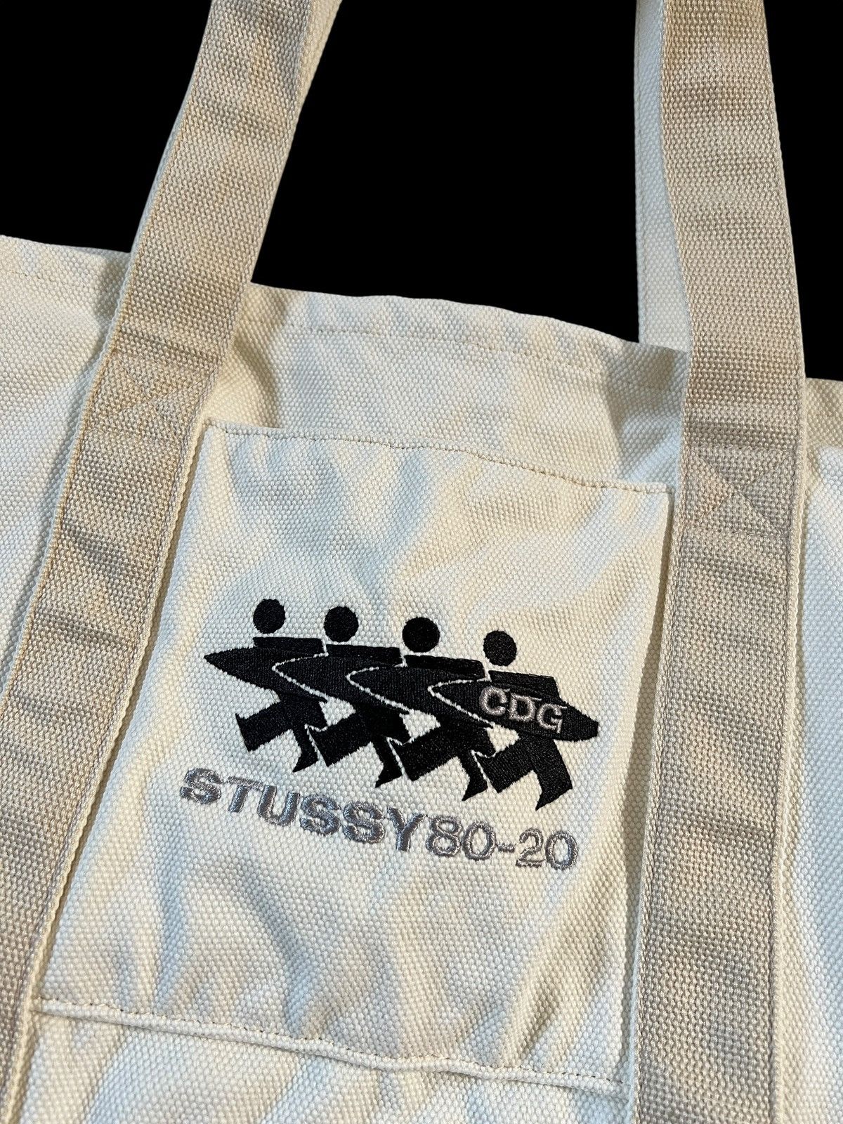 Comme des Garcons × Stussy Stussy x Comme des Garçons Heavy Canvas Tote Bag Size ONE SIZE - 2 Thumbnail