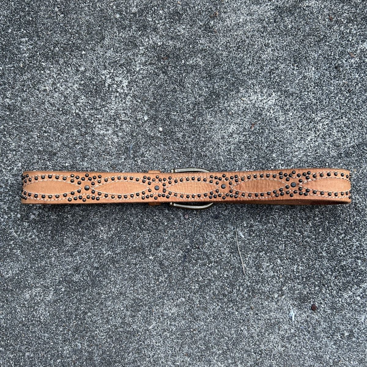 Vintage Vintage studded leather belt (Kapital Style) Size ONE SIZE - 8 Thumbnail