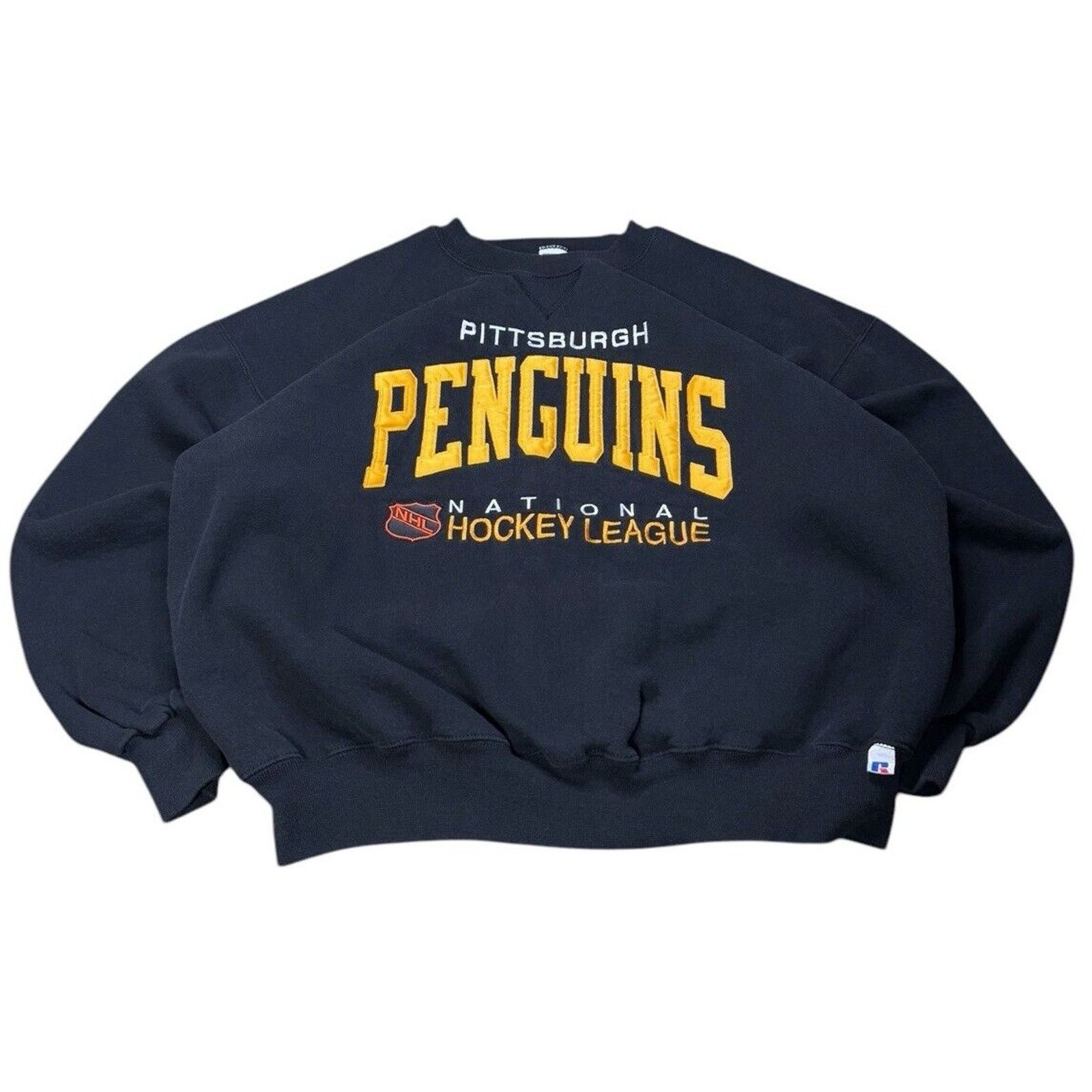 Official Russell outlet Athletic NHL Hockey Pittsburgh Penguins Sweatshirt Vintage Clas