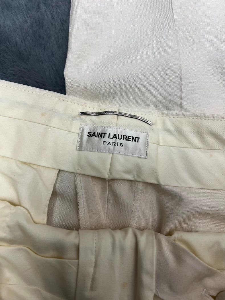 Saint Laurent Paris Saint Laurent White Silk Smoking Jacket-2507 Size US L / EU 52-54 / 3 - 5 Thumbnail