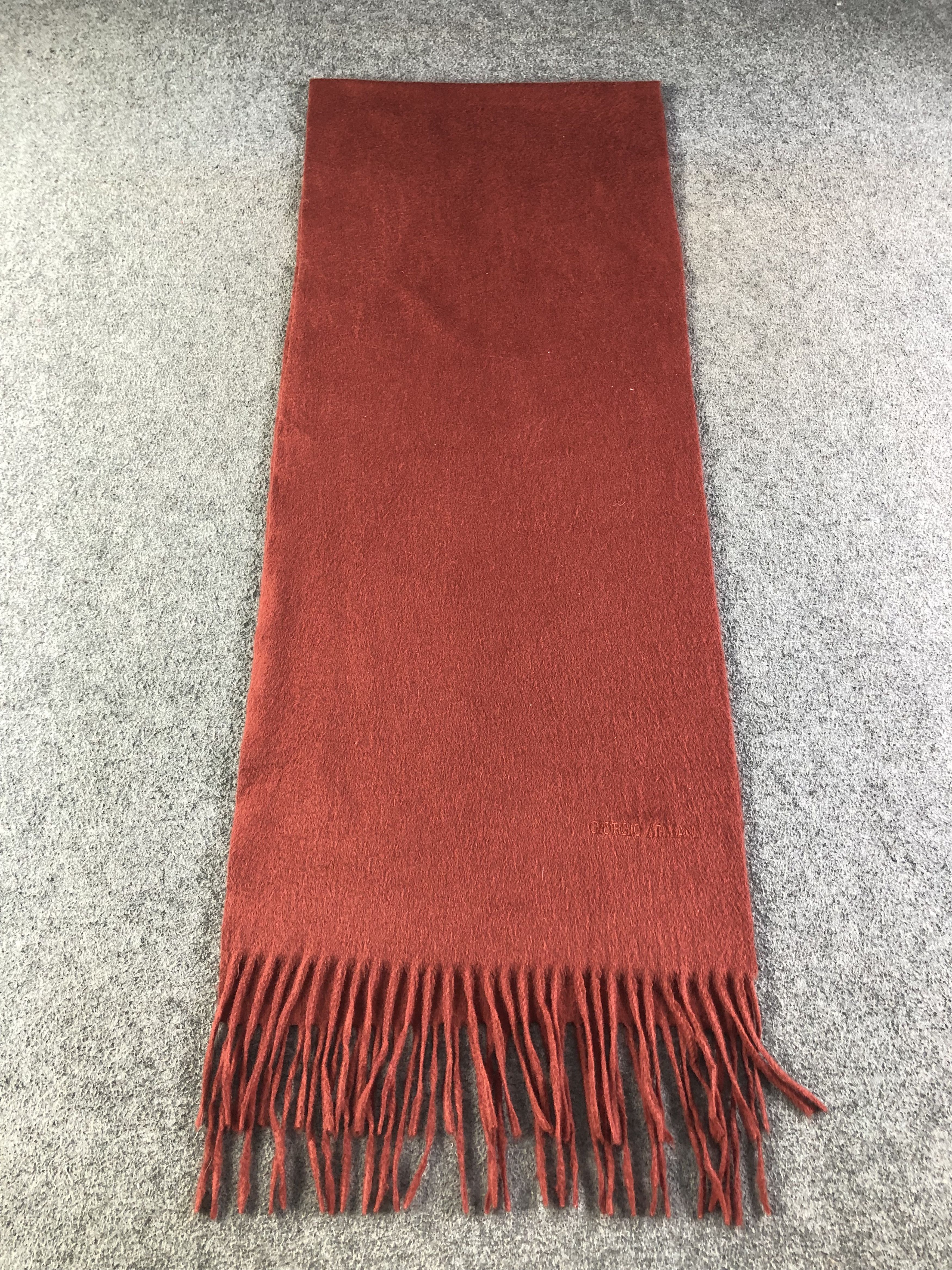 Giorgio Armani Giorgio Armani Cashmere Scarf / Muffler / Neckwear SS1396 Size ONE SIZE - 3 Thumbnail