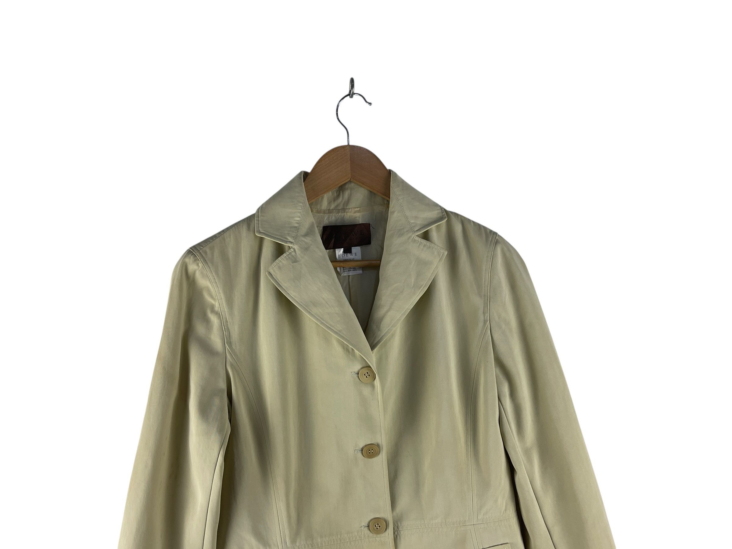 Loewe Vintage LOEWE Tailored Blazer Jacket Cotton Silk Lined Size US XS / EU 42 / 0 - 5 Thumbnail