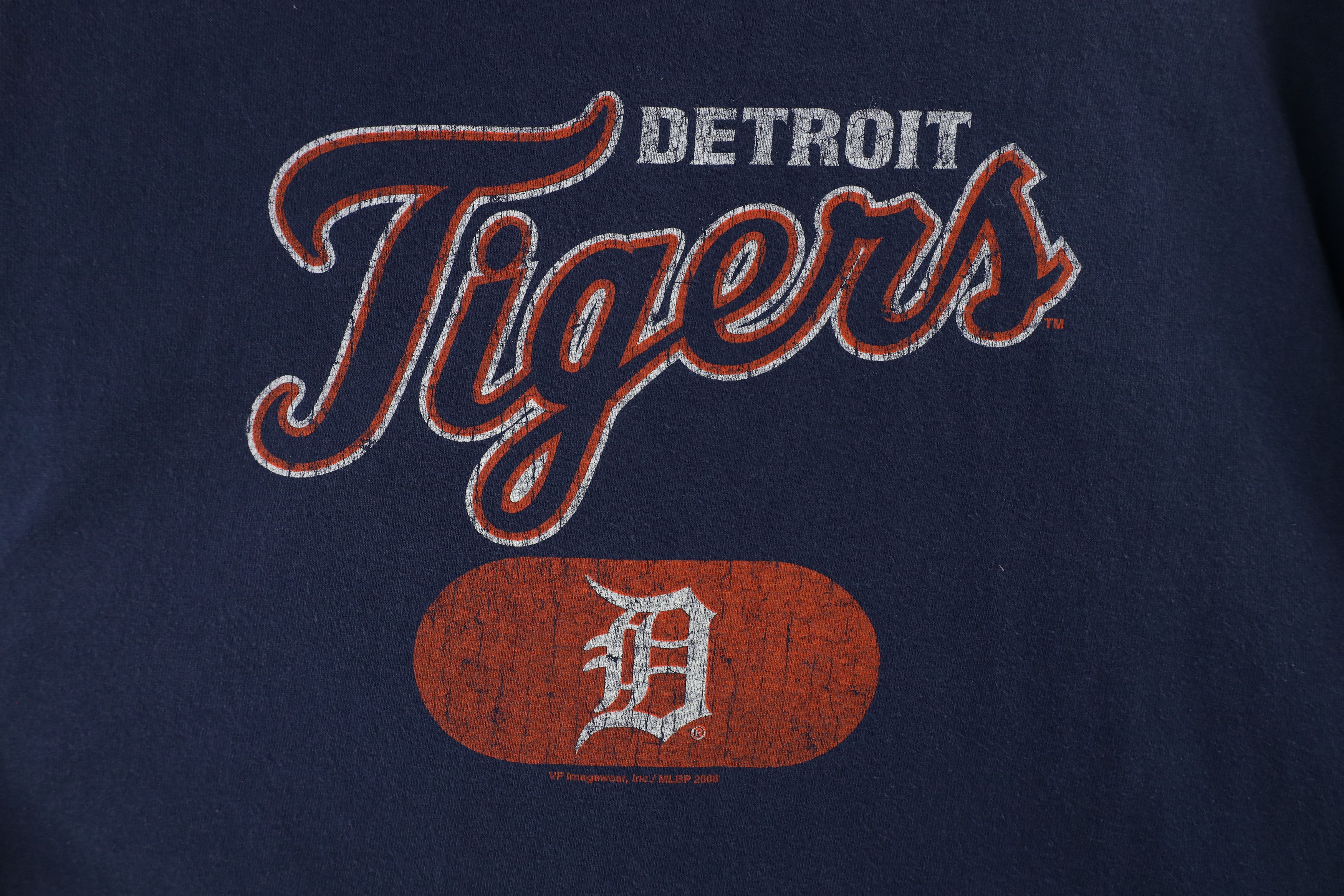 Majestic × Vintage Vintage Majestic Out Script Detroit Tigers Baseball T-Shirt Size US XXL / EU 58 / 5 - 4 Thumbnail