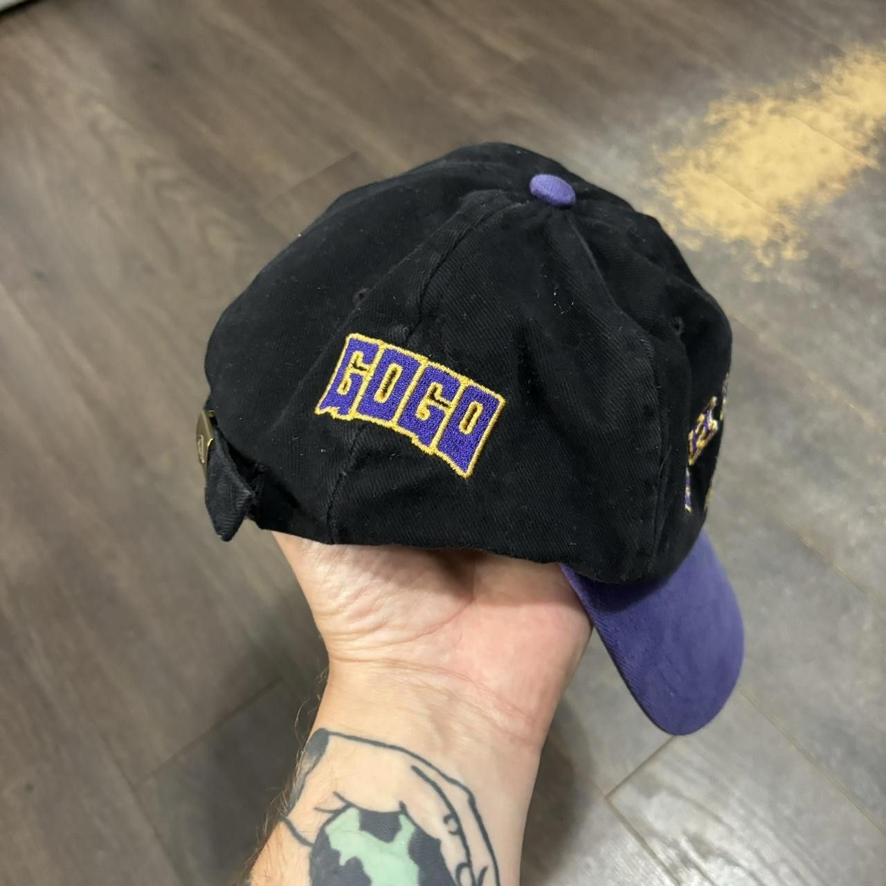 Designer Vintage Whiskey A Go Go Strap Back Hat 90s Size ONE SIZE - 4 Thumbnail