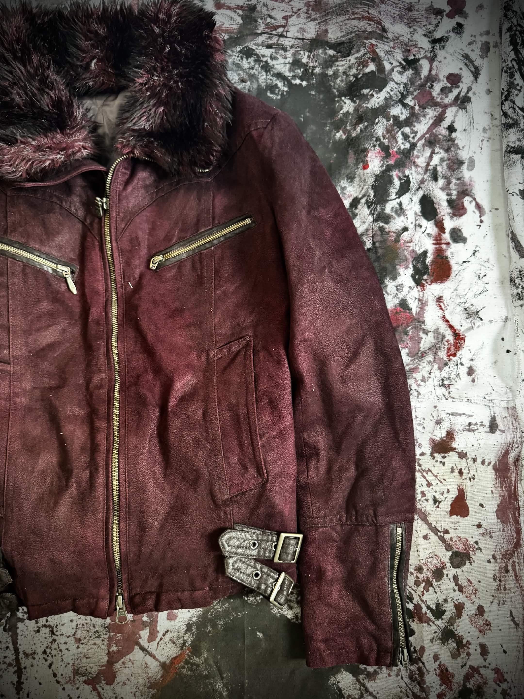 Tornado Mart Tornado mart Suede fur jacket Size US XXS / EU 40 - 3 Thumbnail