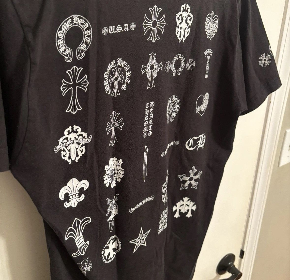 Chrome Hearts Size M Chrome Hearts Multi Logo T-Shirt' Black' Clean Rare Size US M / EU 48-50 / 2 - 19 Thumbnail