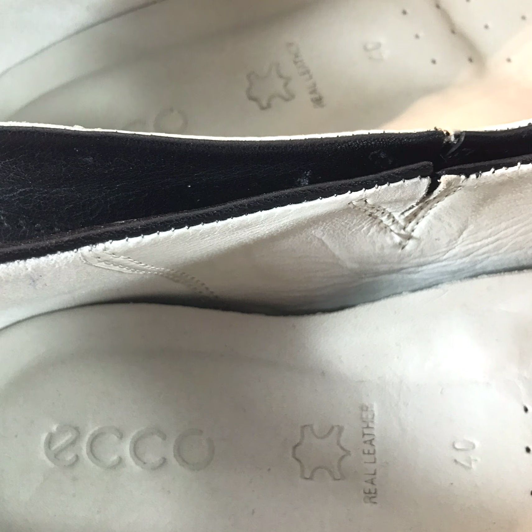 Ecco Ecco Women's Leather Loafers Slip On Flat Size 9 Black Casual Travel Workwear Size US 9 / IT 39 - 3 Thumbnail