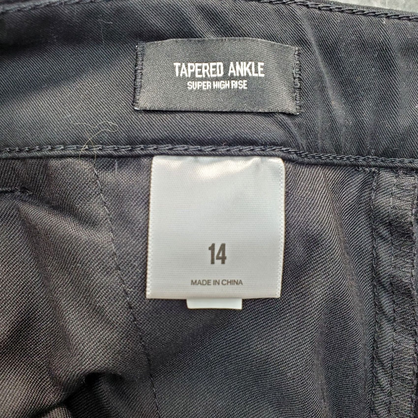 Express Express Pants Womens Size 14 Black Straight Leg High Rise Ankle Pants Size 36" / US 14 / IT 50 - 7 Thumbnail