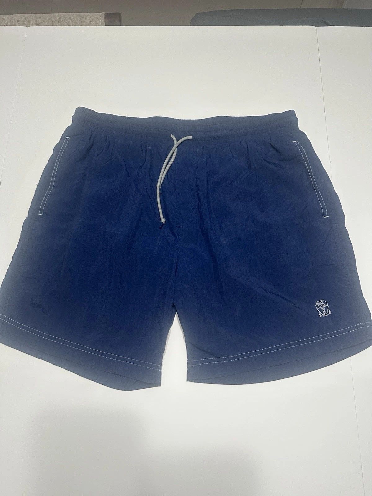 Brunello Cucinelli Brunello Cucinelli Blue Swim Shorts Men’s Made in Italy Size US 34 / EU 50 - 1 Thumbnail