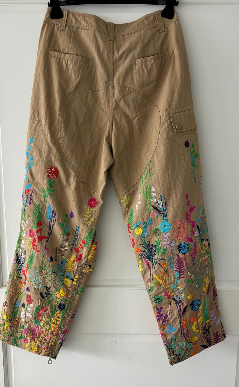 Louis Vuitton Louis Vuitton Flower Embroidered Cargo Pants Size US 34 / EU 50 - 4 Thumbnail