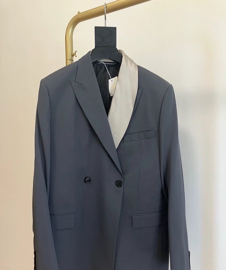 Dior Dior Men's catwalk haze blue streamer suit 2502-Nextarrow Size 48R - 3 Thumbnail