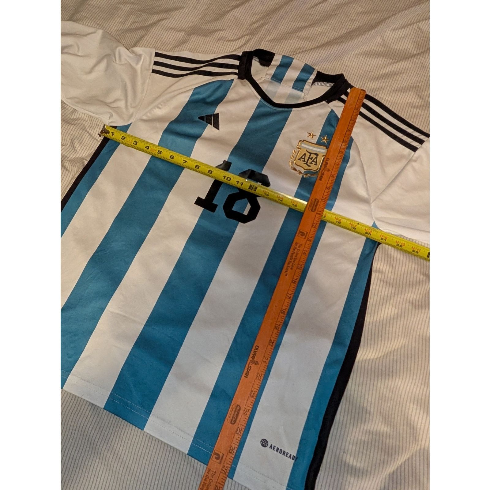 Adidas Adidas Argentina Soccer AFA Jersey XL Slim #18 Trippymane Size US XL / EU 56 / 4 - 5 Thumbnail