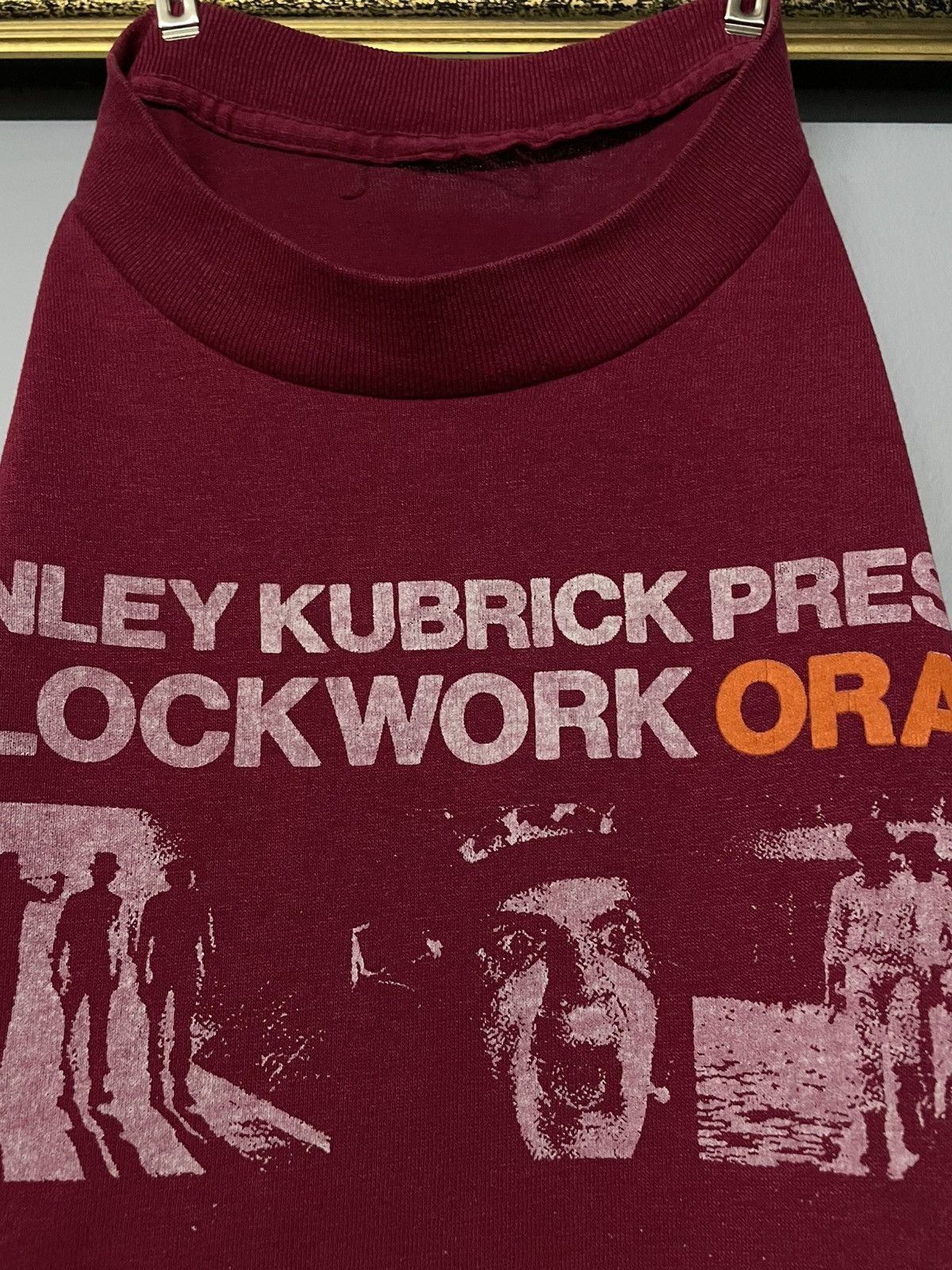 Vintage Vintage Early 90s A Clock Work Orange Rare Graphic Tshirt Size US M / EU 48-50 / 2 - 13 Thumbnail